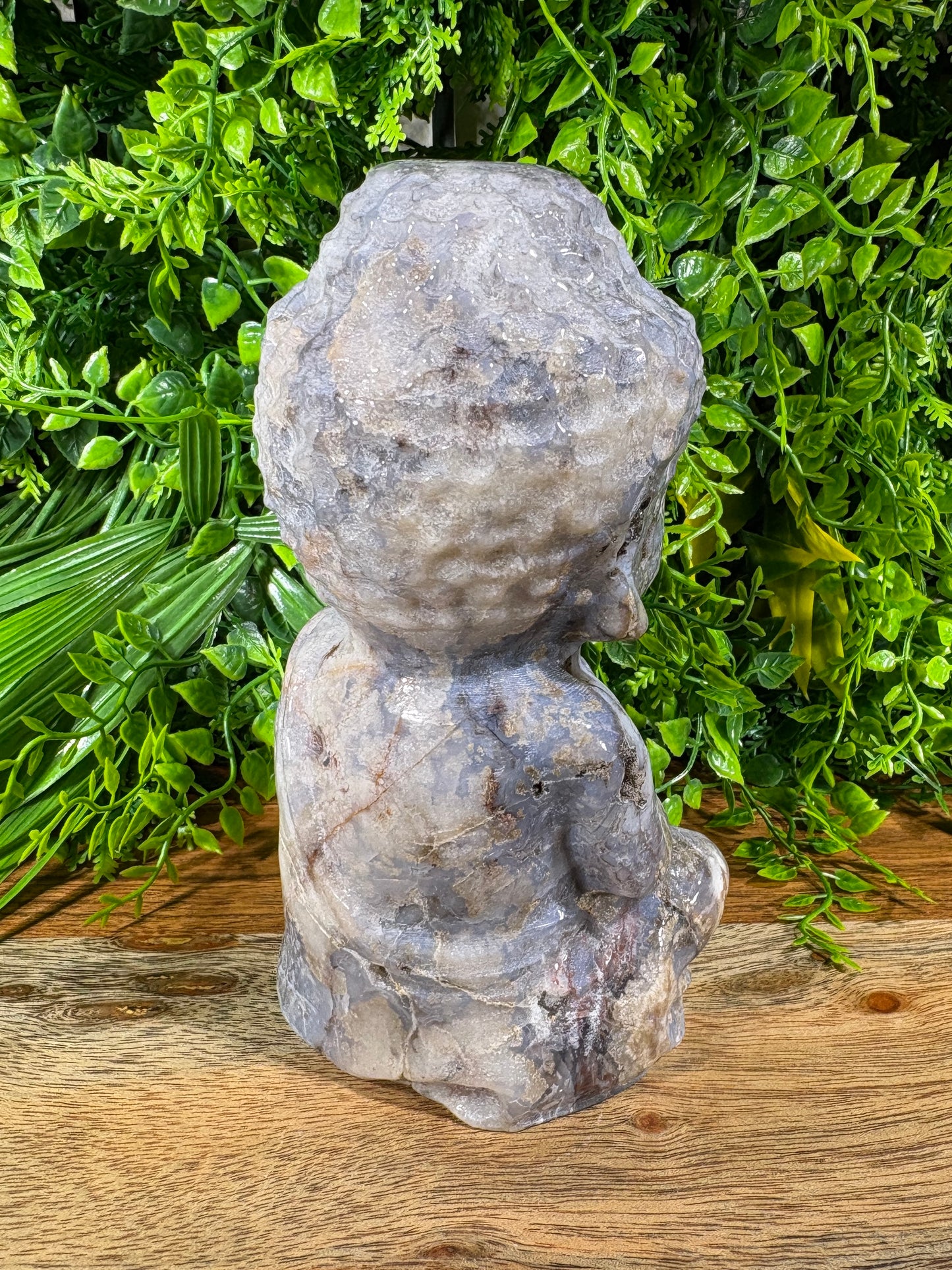 Blue Agate Buddha Guardian – Caverned Calm & Ancient Stillness Peace | Patience | Deep Soul Grounding