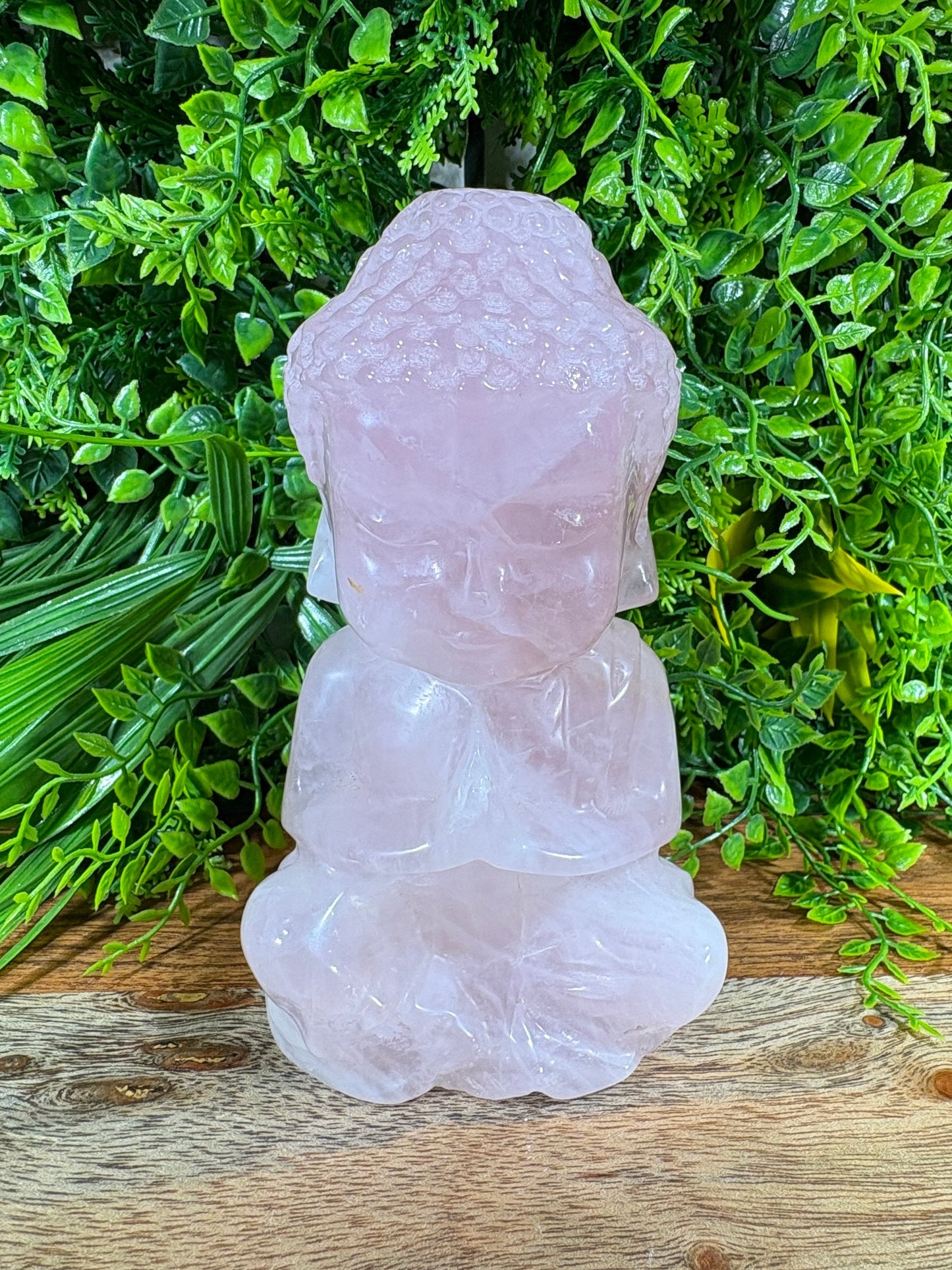 Rose Quartz Baby Buddha | Gentle Protection • Heart Balance • Soft Strength