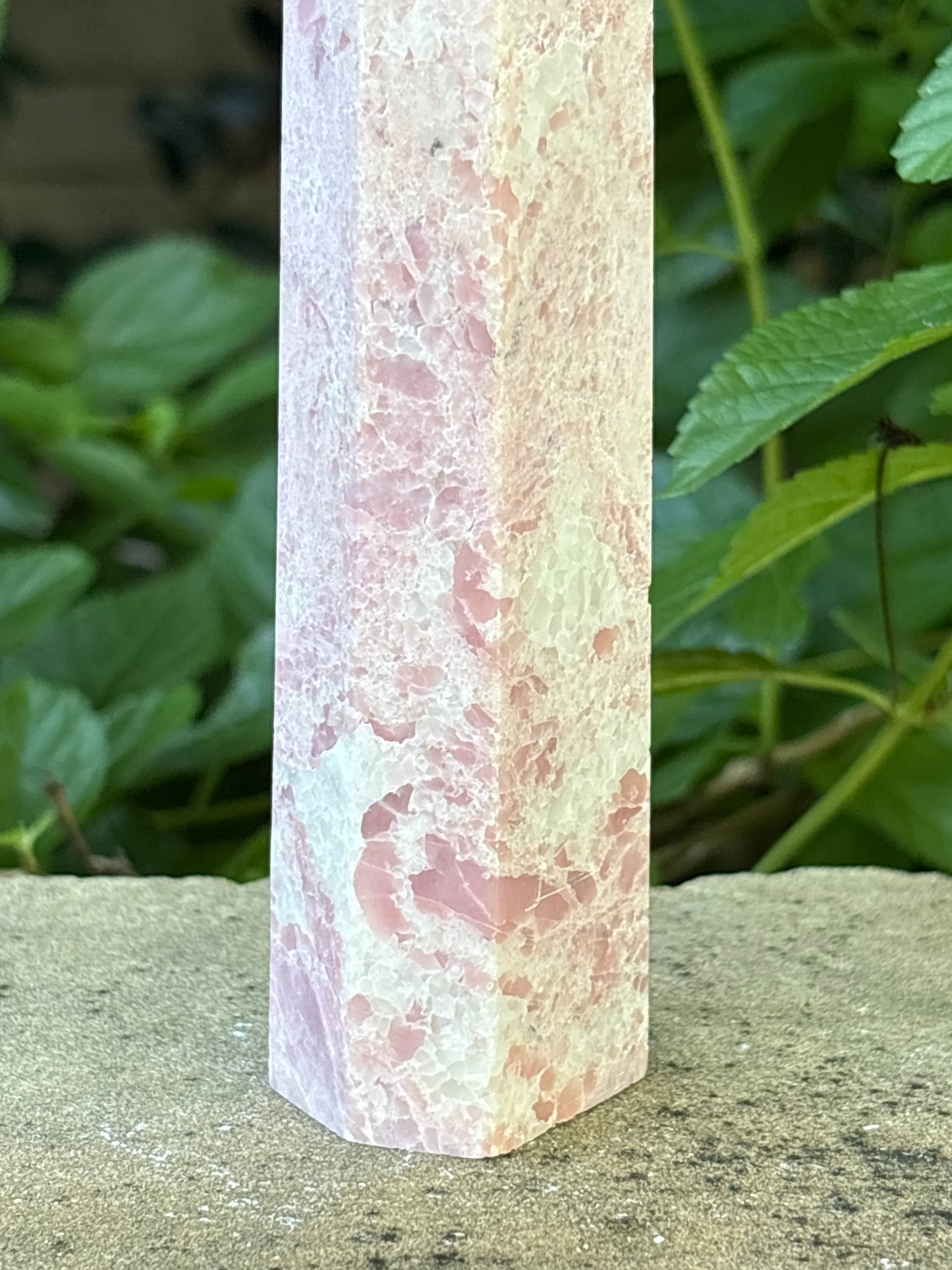 6.25" PINK OPAL TOWER - Nurturing • Self-Acceptance • Harmony