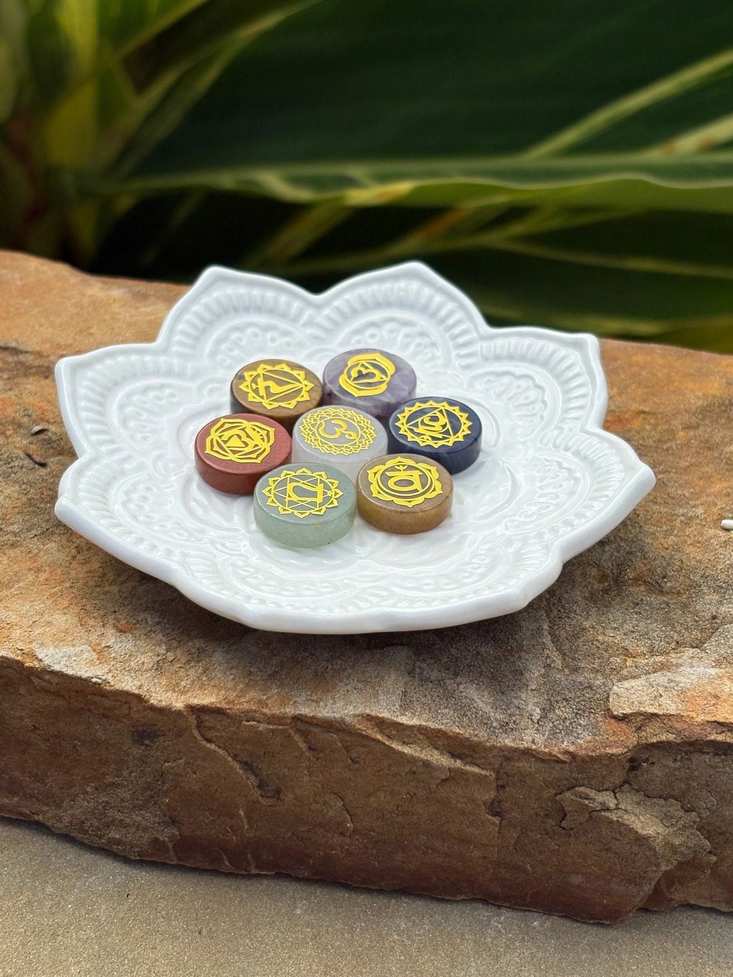 🌈 Chakra Snack Pack – Golden Energy Discs for Your Aura Balance, Chakra Alignment