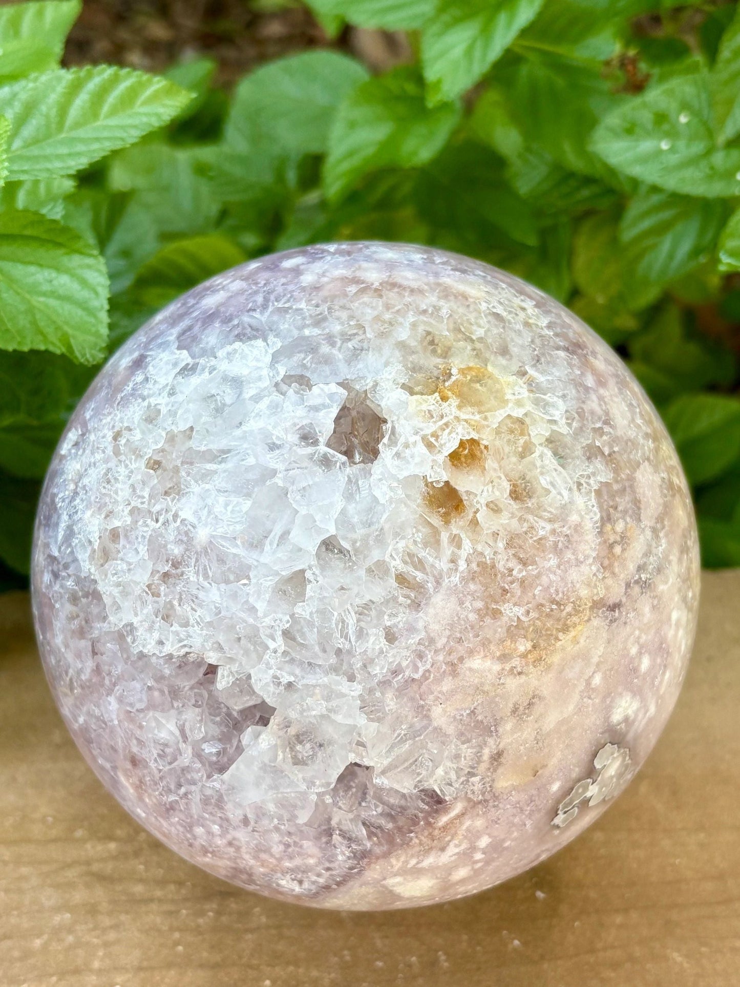đ¸7lb. Pink Amethyst Sphere â Rare Collectorâs Crystal Planet of Sparkle & Sass | Radiant
