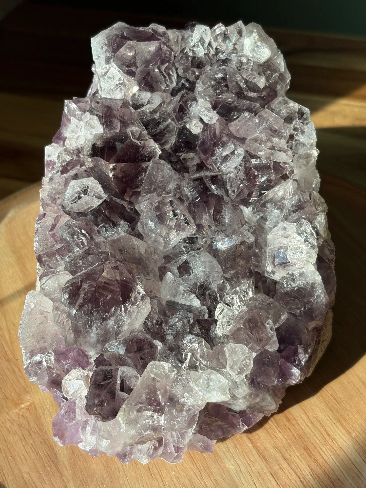 💜 Raw Amethyst Crystal Cluster – Power, Peace & Intuition Amplifier | 5.24 lbs