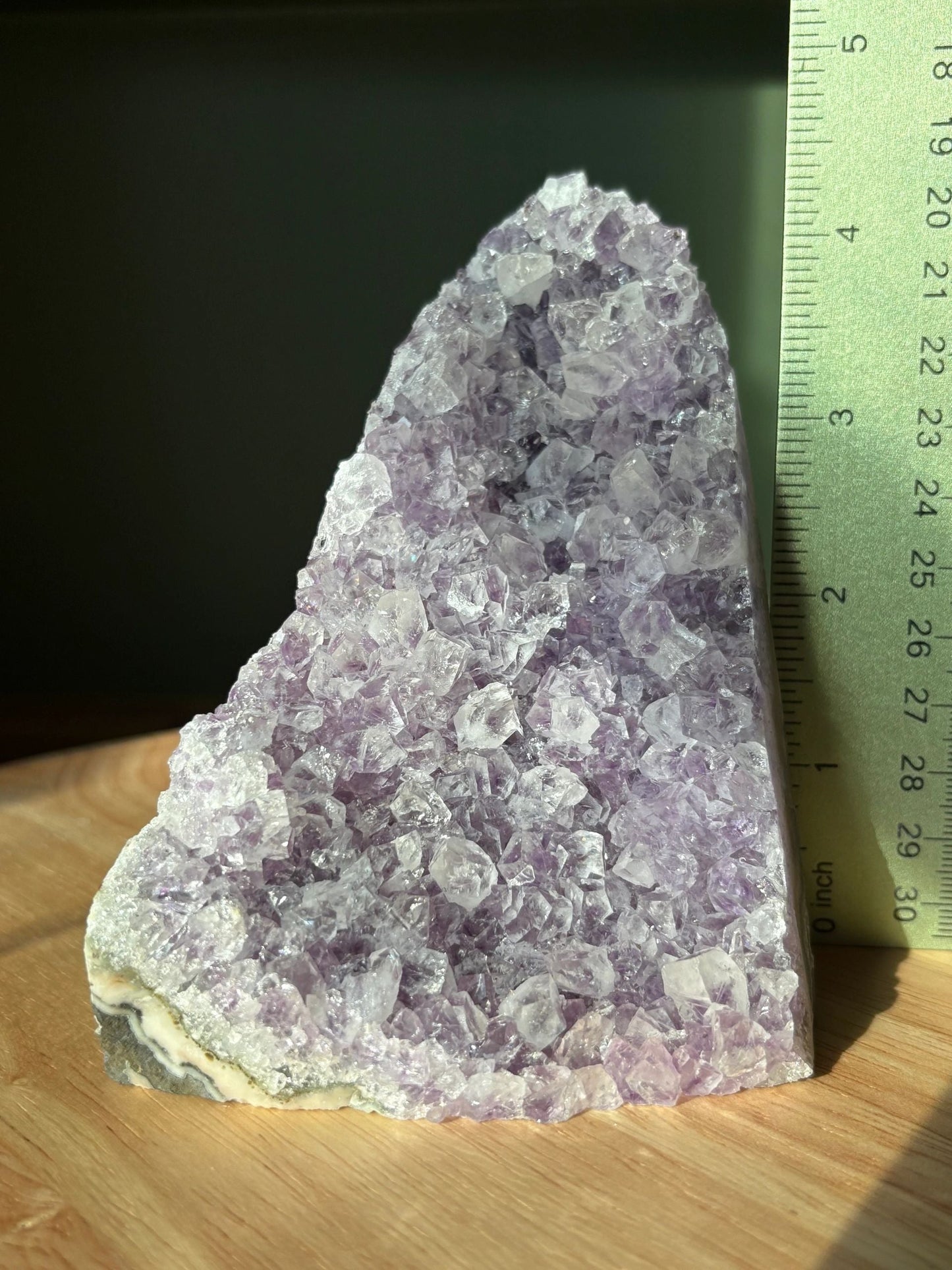 💜 Raw Light Purple Amethyst Triangular Formation – Clarity, Calm & Intuition Boosting | 1.49 lbs