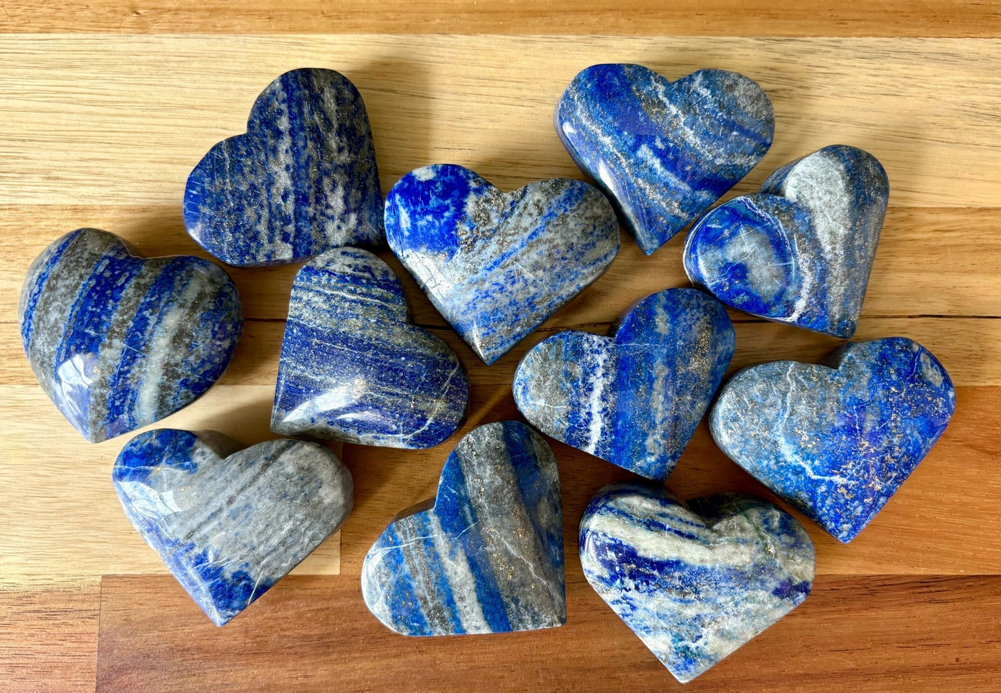 💙 Lapis Lazuli Carved Heart – Truth, Wisdom & Soul-Led Power