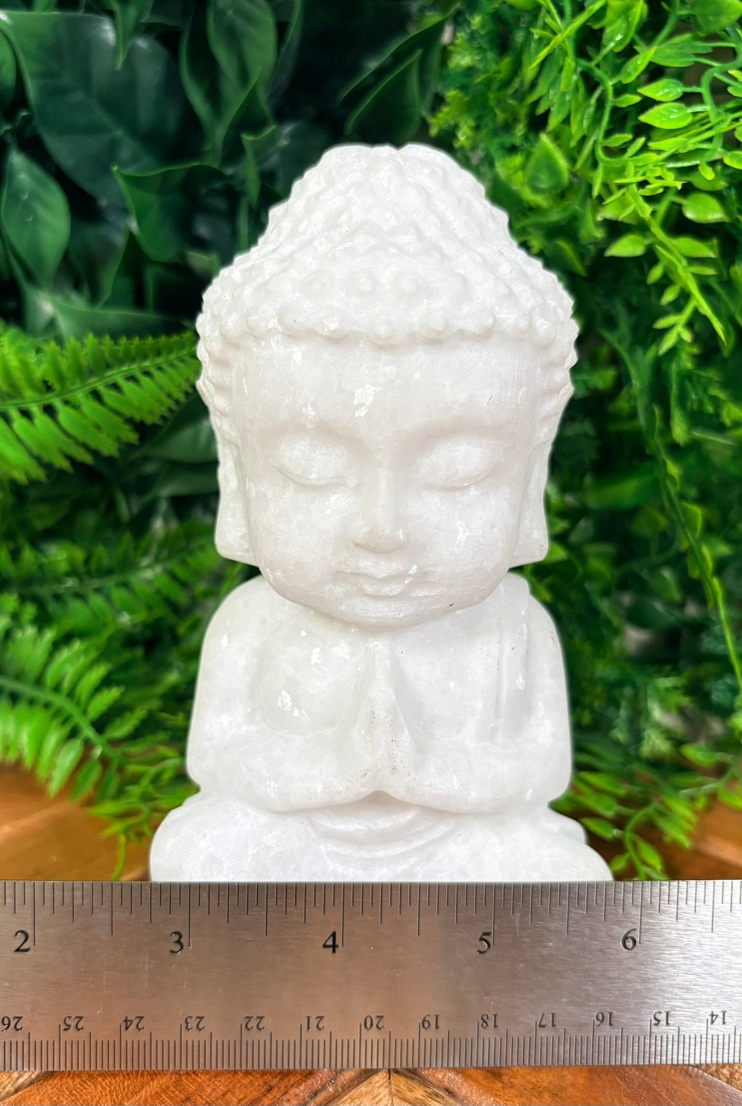 🤍 White Marble Jade Baby Buddha | Peace • Clarity • Gentle Protection