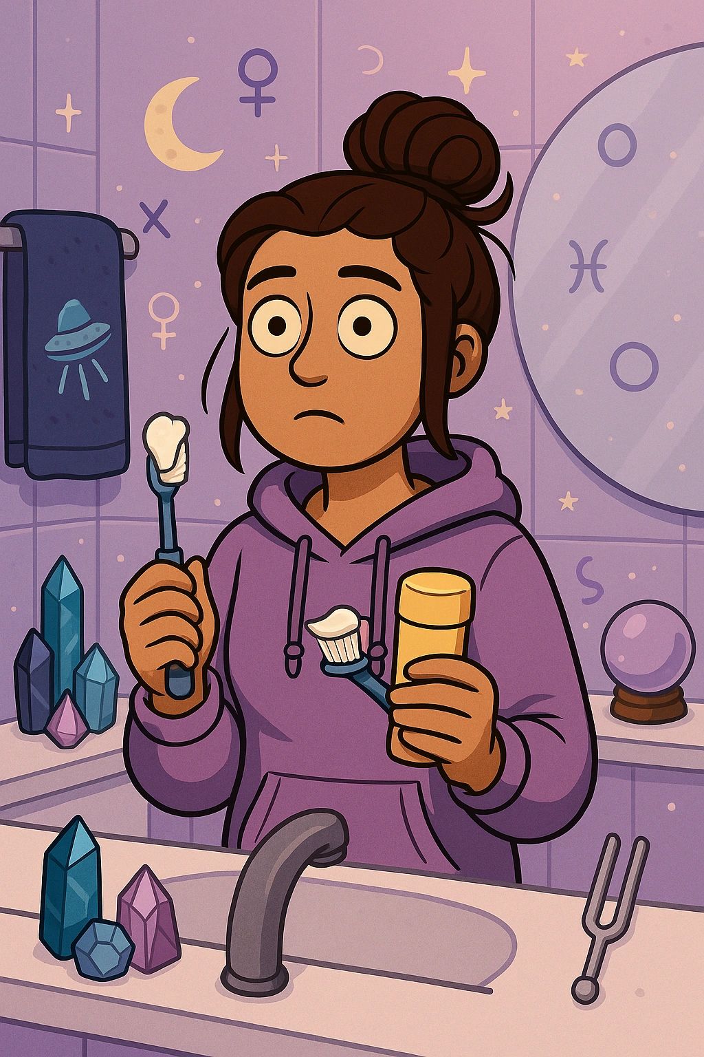 I Asked the Universe for a Sign and All I Got Was Deodorant on My Toothbrush (My Crystals Aren’t Helping)