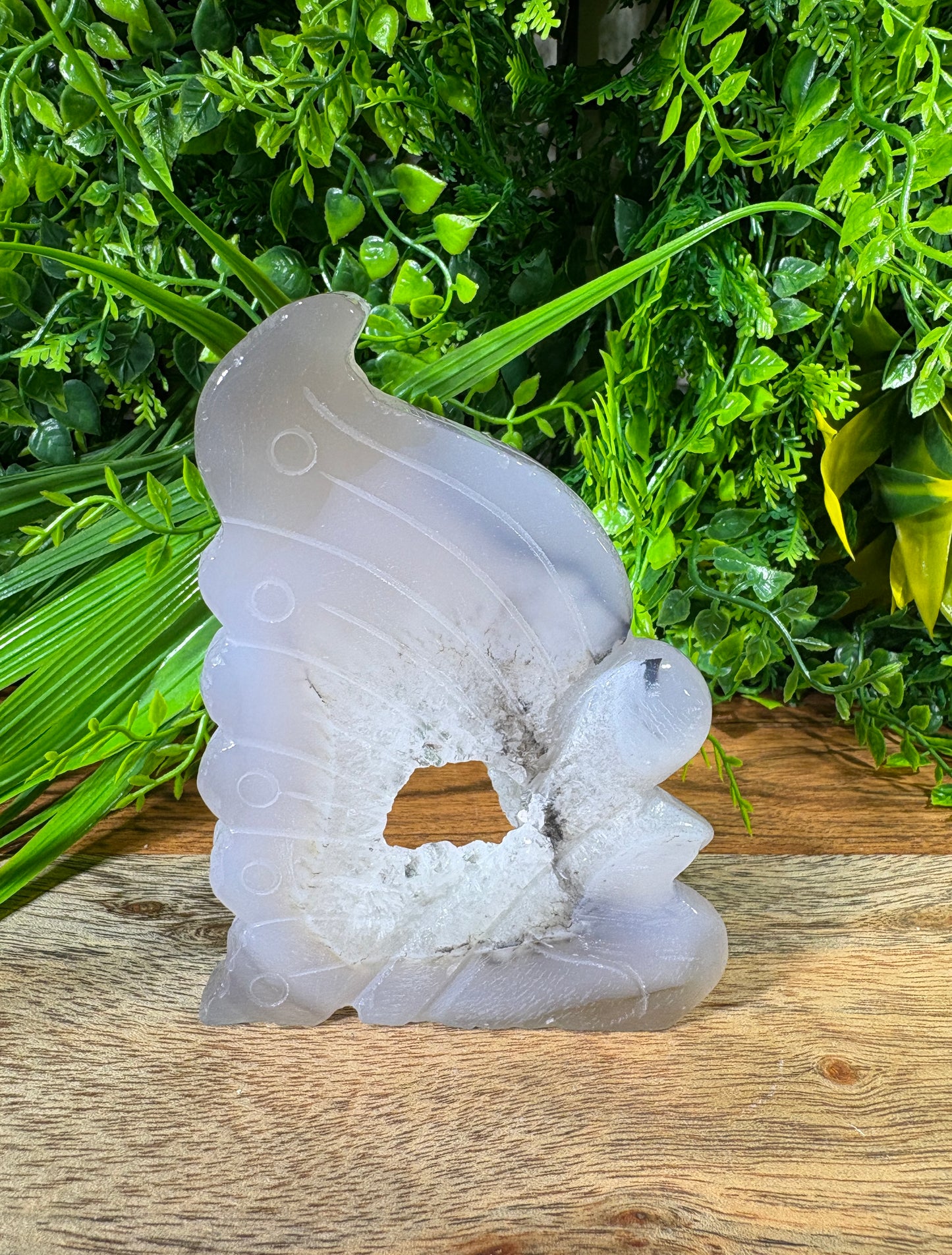Agate Fairy Carvings with Natural Druzy - Magic • Balance • Grounding