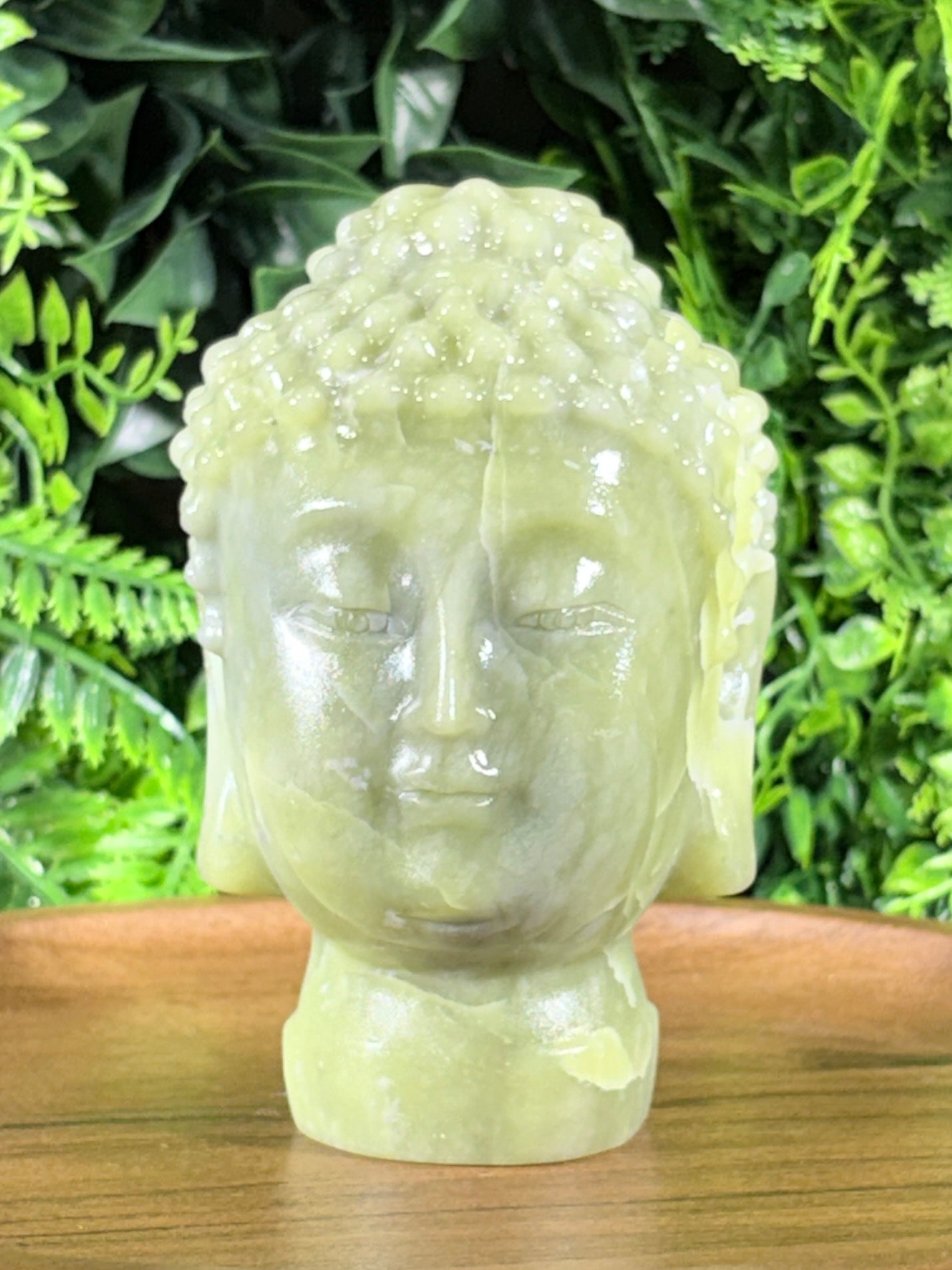 Serpentine Buddha Head Grounding • Inner Peace • Spiritual Growth