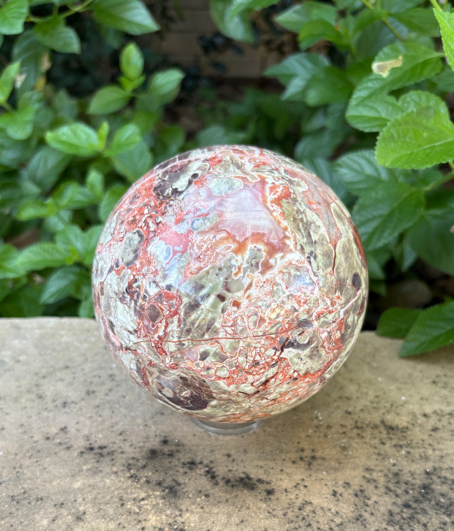 Large Money Agate Sphere - 115 mm - 5 lbs - Abundance • Prosperity • Growth