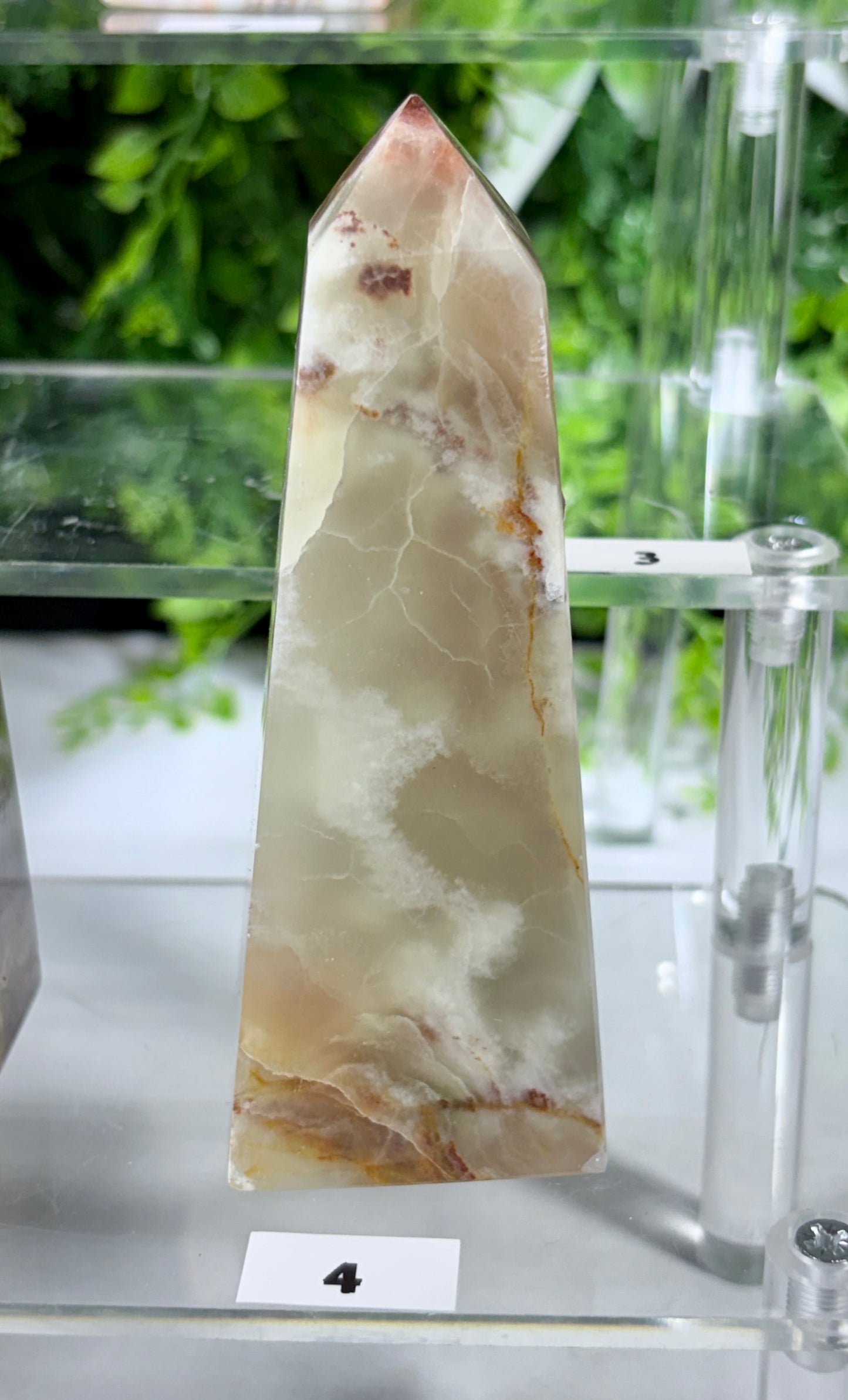 Natural Banded Onyx Towers Grounding • Confidence • Calm Energy