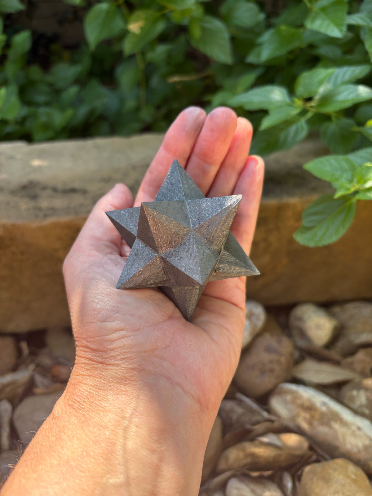 Shungite Geometric Star | Grounding • Protection • Energetic Clearing