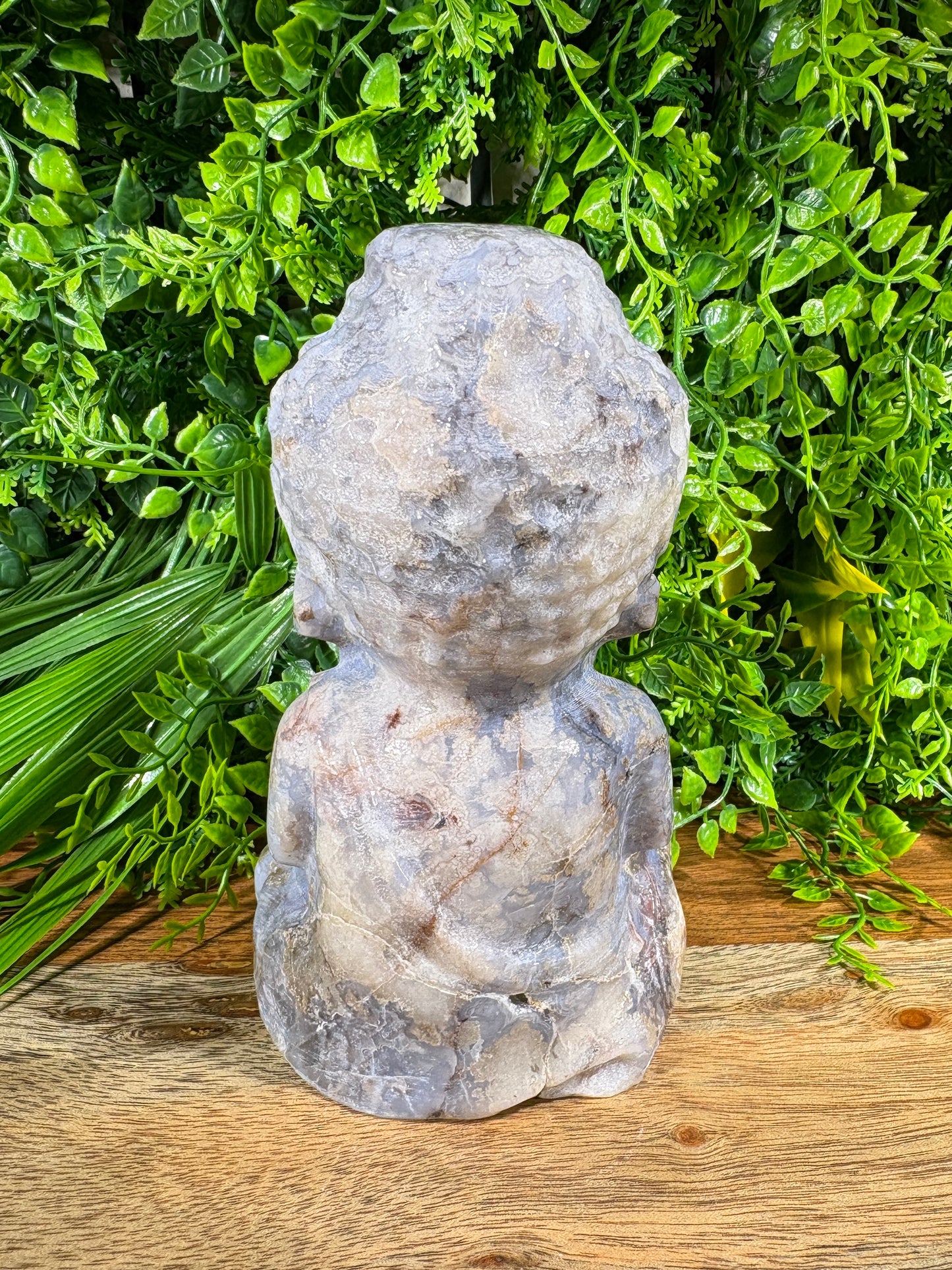 Blue Agate Buddha Guardian – Caverned Calm & Ancient Stillness  Peace | Patience | Deep Soul Grounding