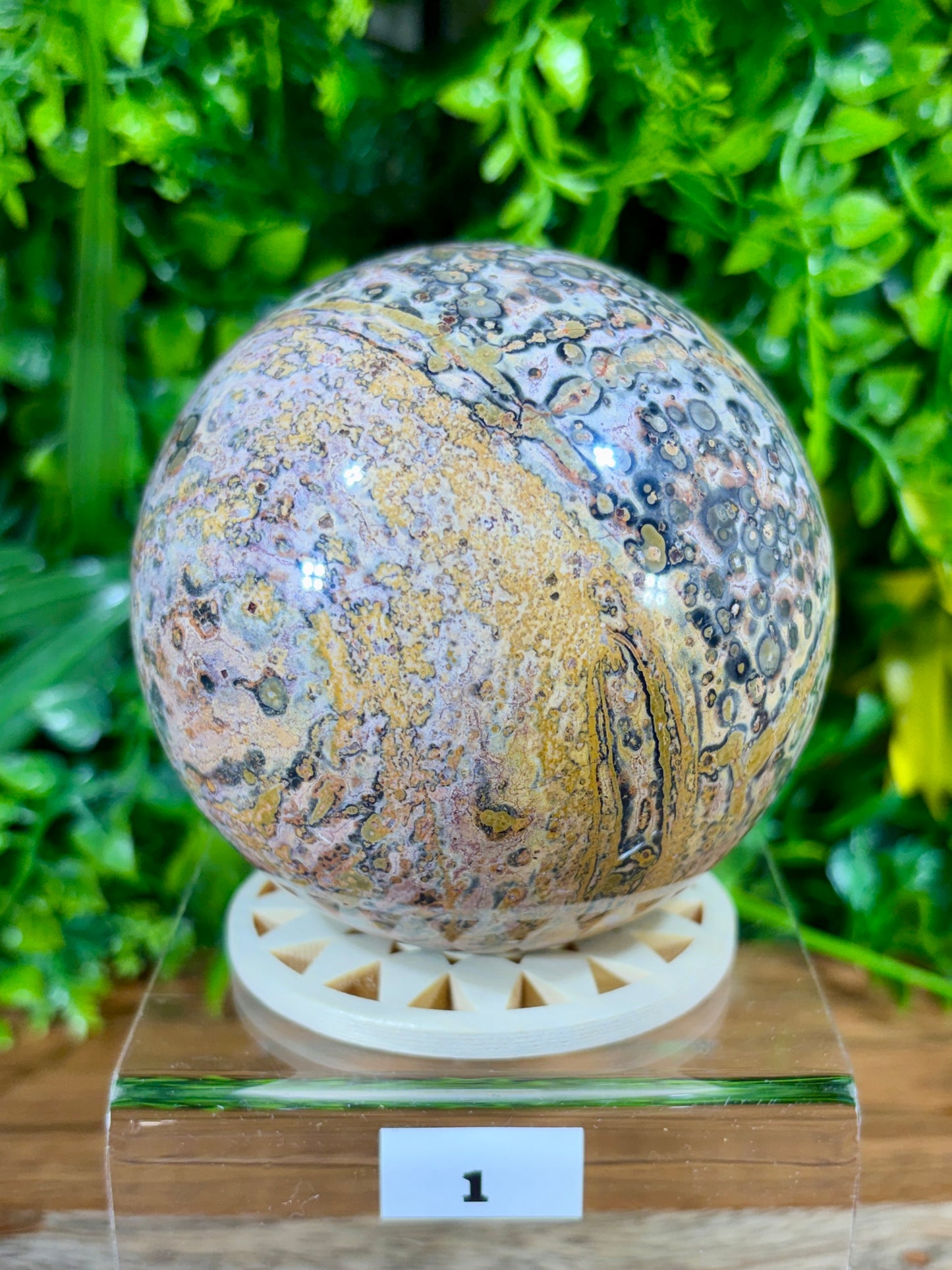 Leopard Skin Jasper Spheres Confidence • Grounding • Adventure