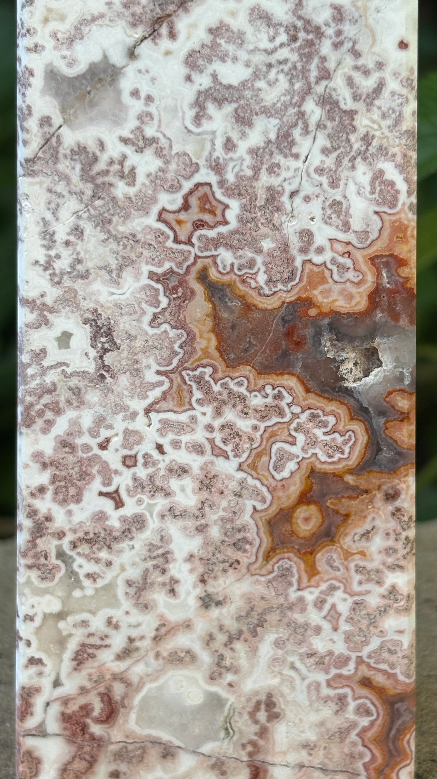 Pink Mexican Crazy Lace Agate Tower - Optimism • Grounding • Creativity
