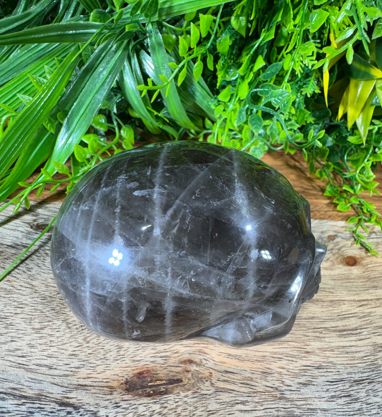 Smoky Quartz Skull - Grounding • Protection • Release