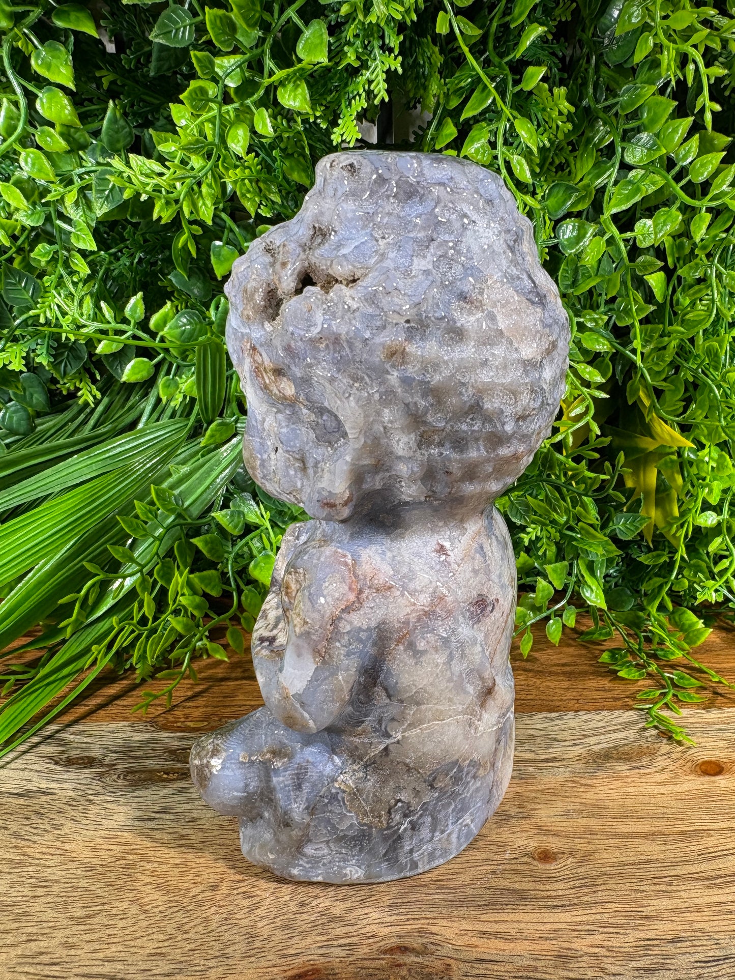 Blue Agate Buddha Guardian – Caverned Calm & Ancient Stillness  Peace | Patience | Deep Soul Grounding