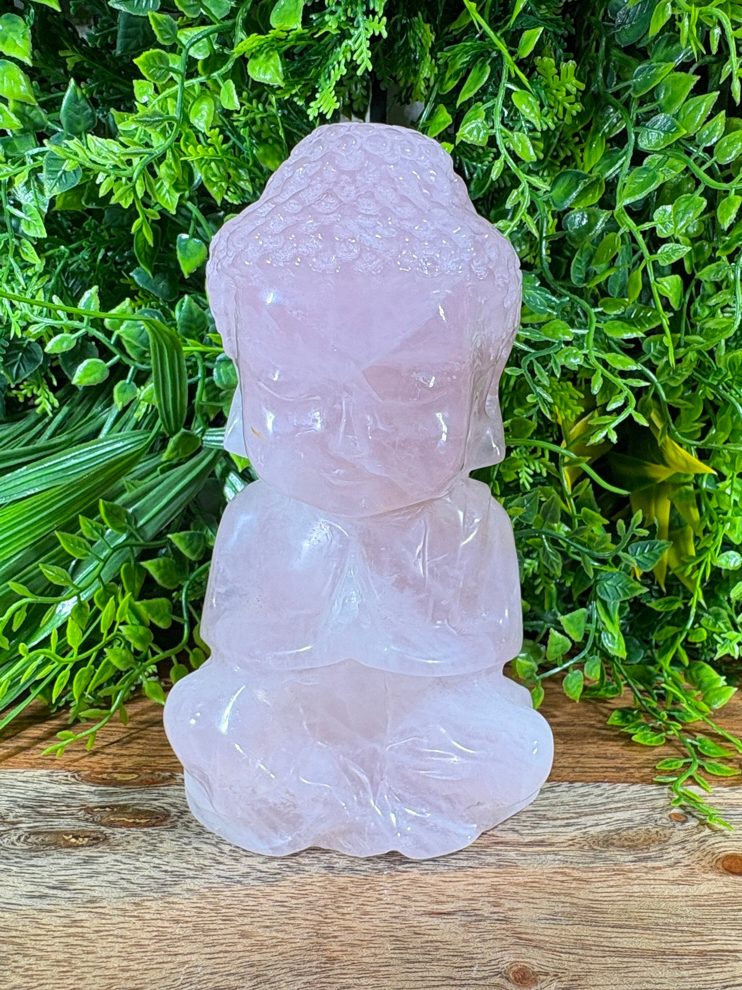Rose Quartz Baby Buddha | Gentle Protection • Heart Balance • Soft Strength