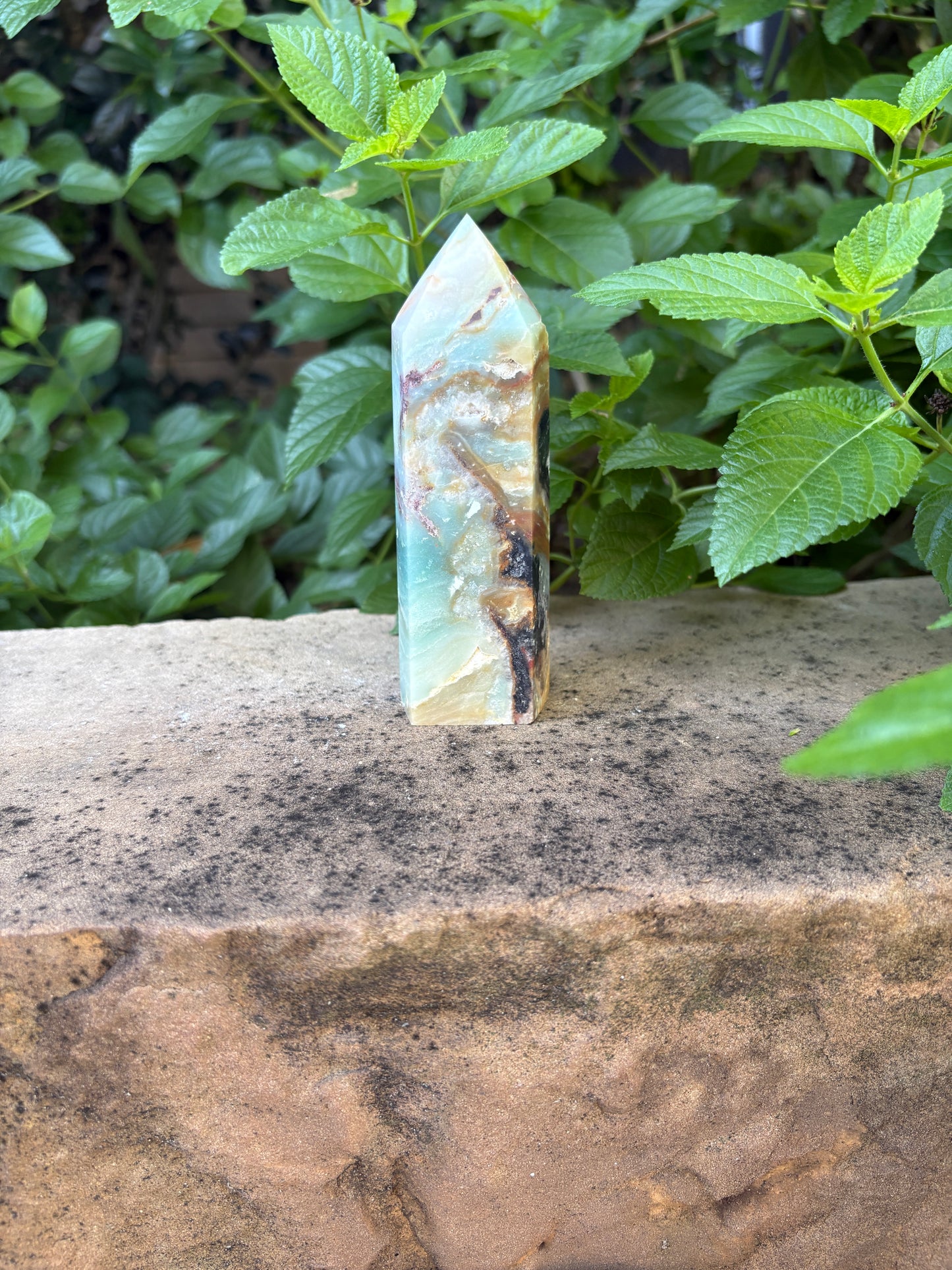 Chunky Amazonite Tower -  Confidence • Communication • Balance