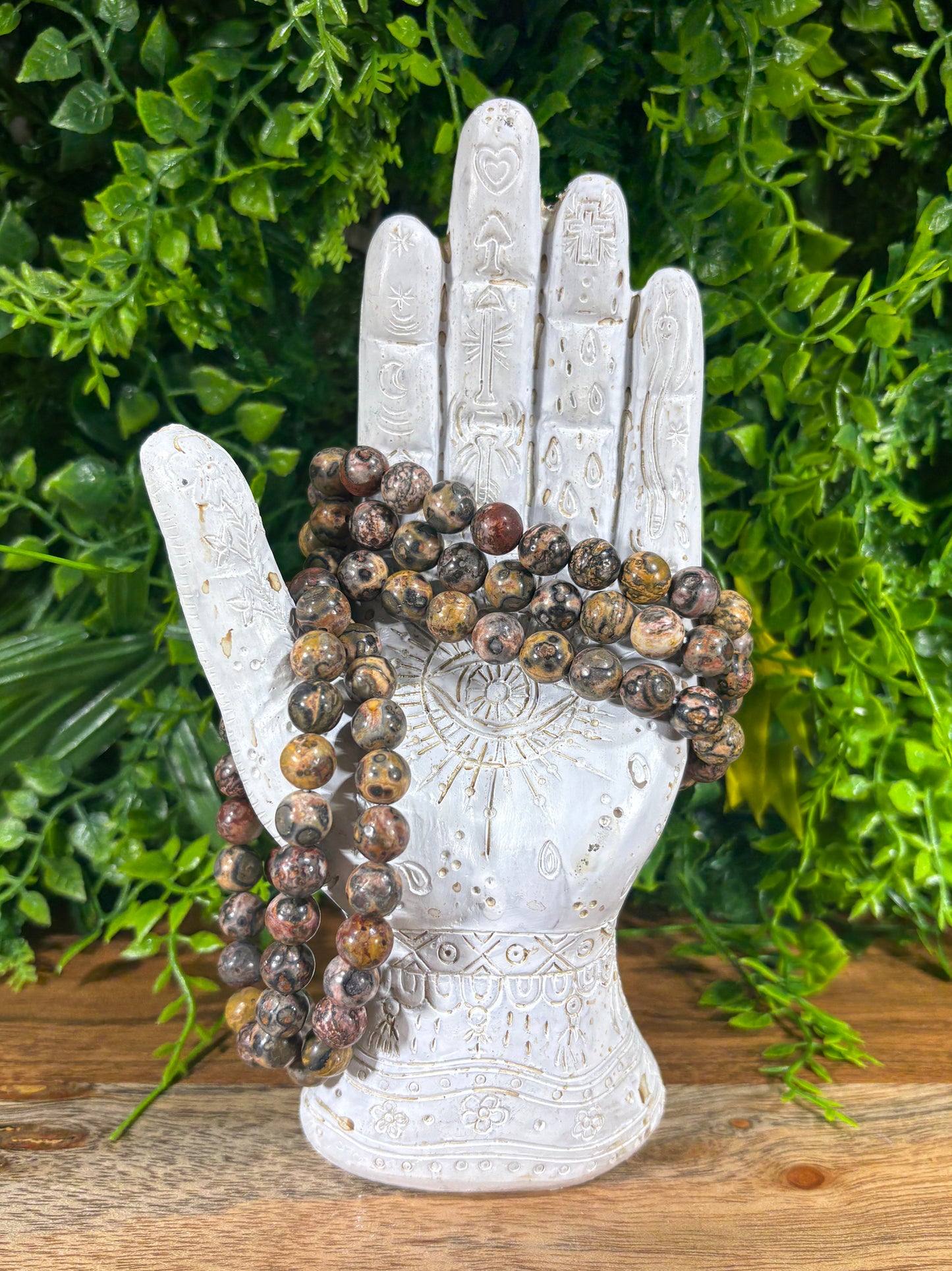 Leopard Skin Jasper 8mm Bracelet - Grounding • Strength • Confidence