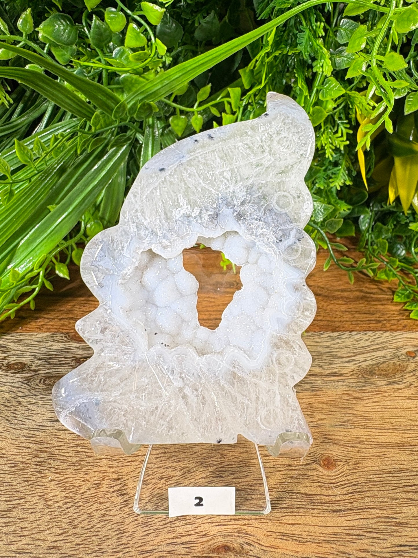 Agate Fairy Carvings with Natural Druzy - Magic • Balance • Grounding