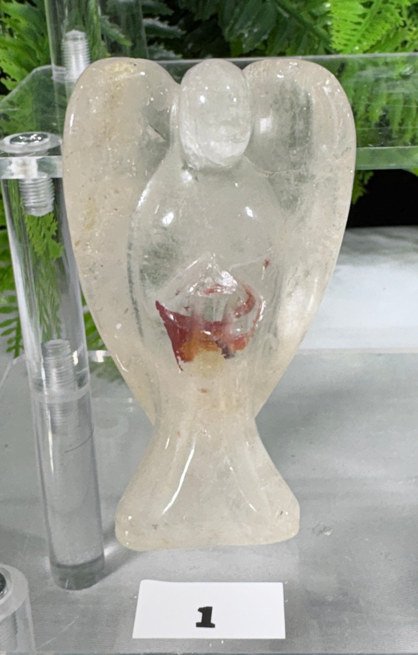 Crystal Angel Carvings | Garden Quartz, Amethyst, Strawberry Quartz, Aventurine & UV Reactive Yooperlite Angels - Guidance • Peace • Positive Energy