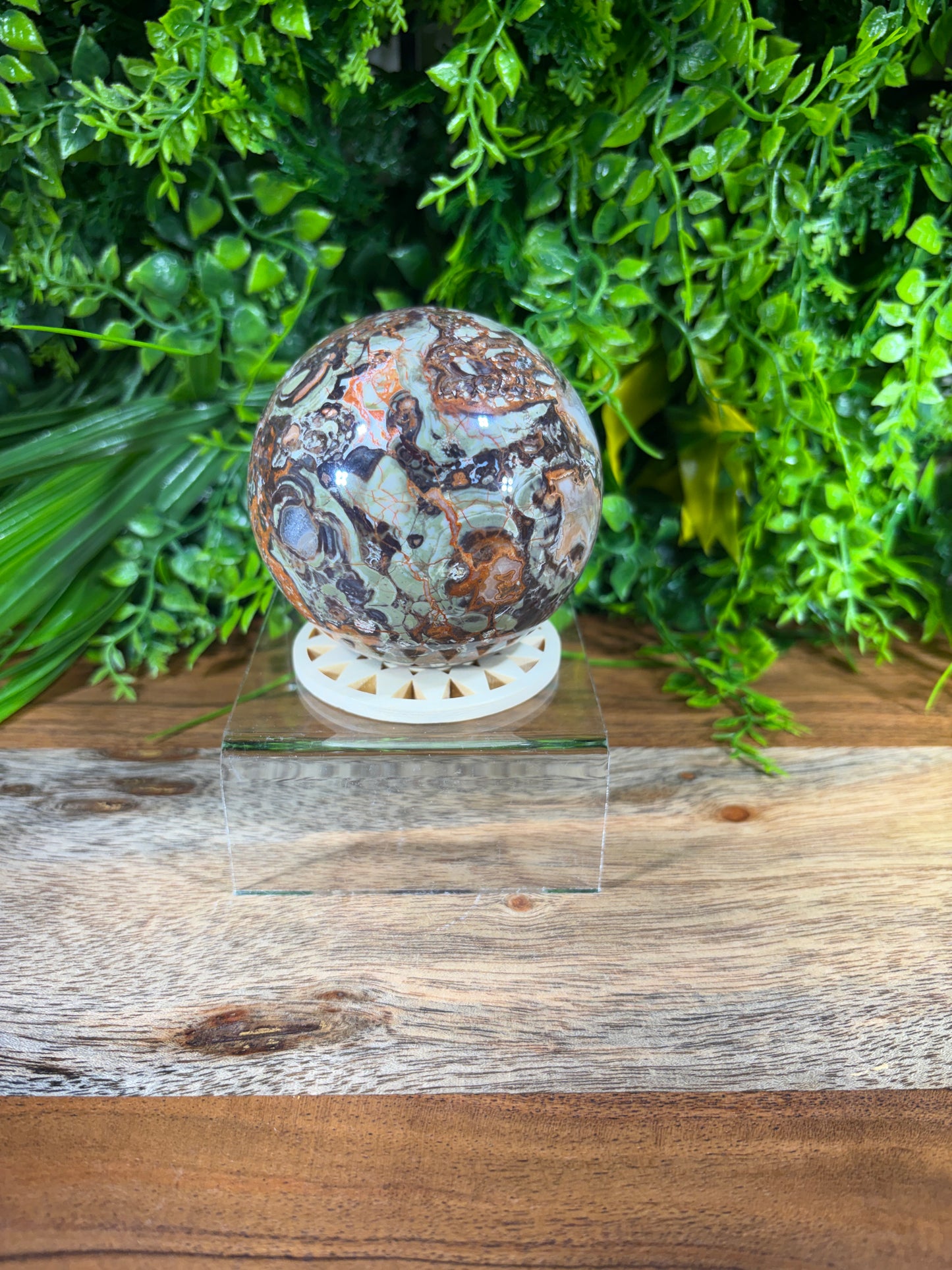Money Agate Sphere -  Abundance • Prosperity • Growth