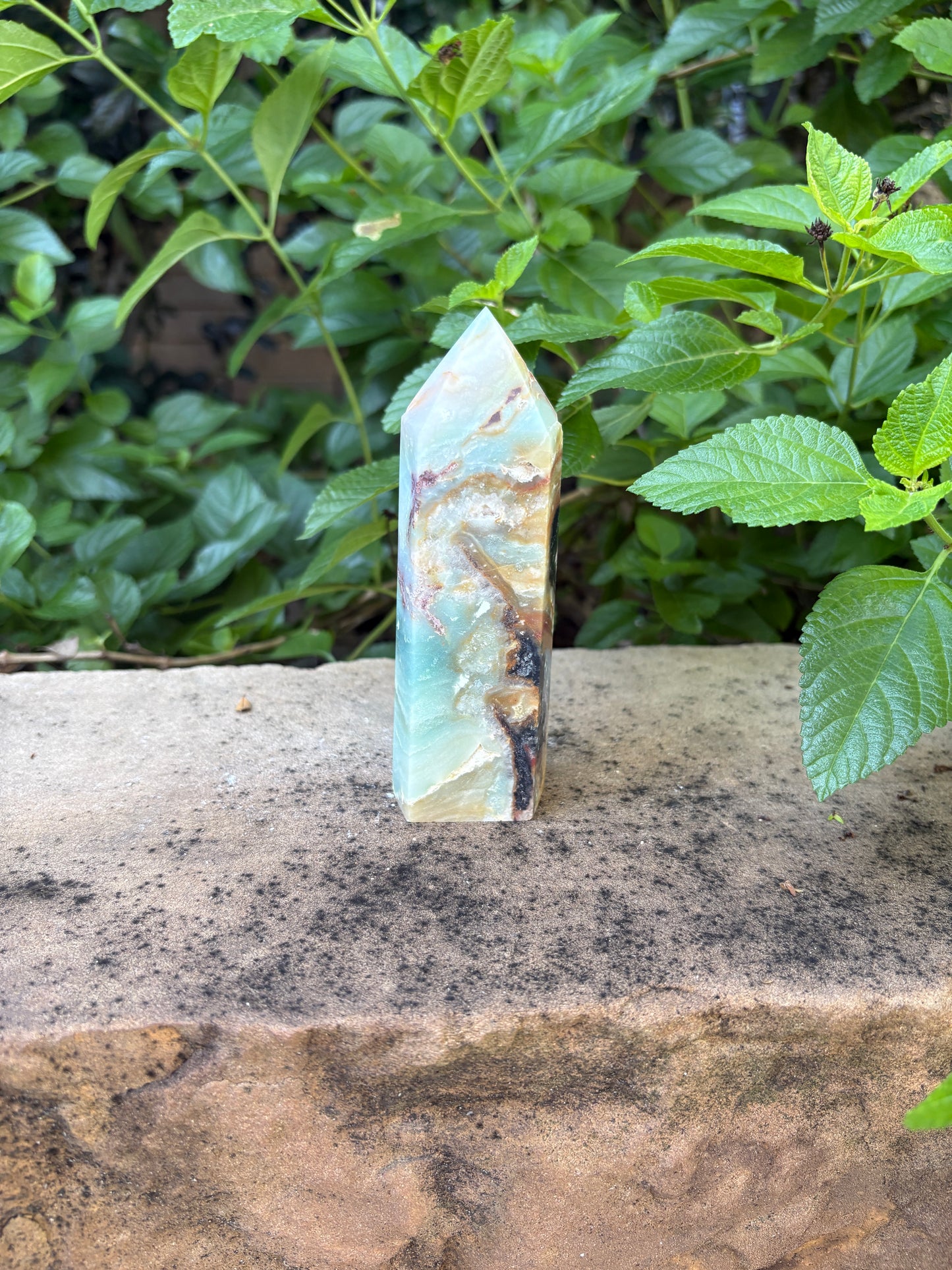 Chunky Amazonite Tower -  Confidence • Communication • Balance