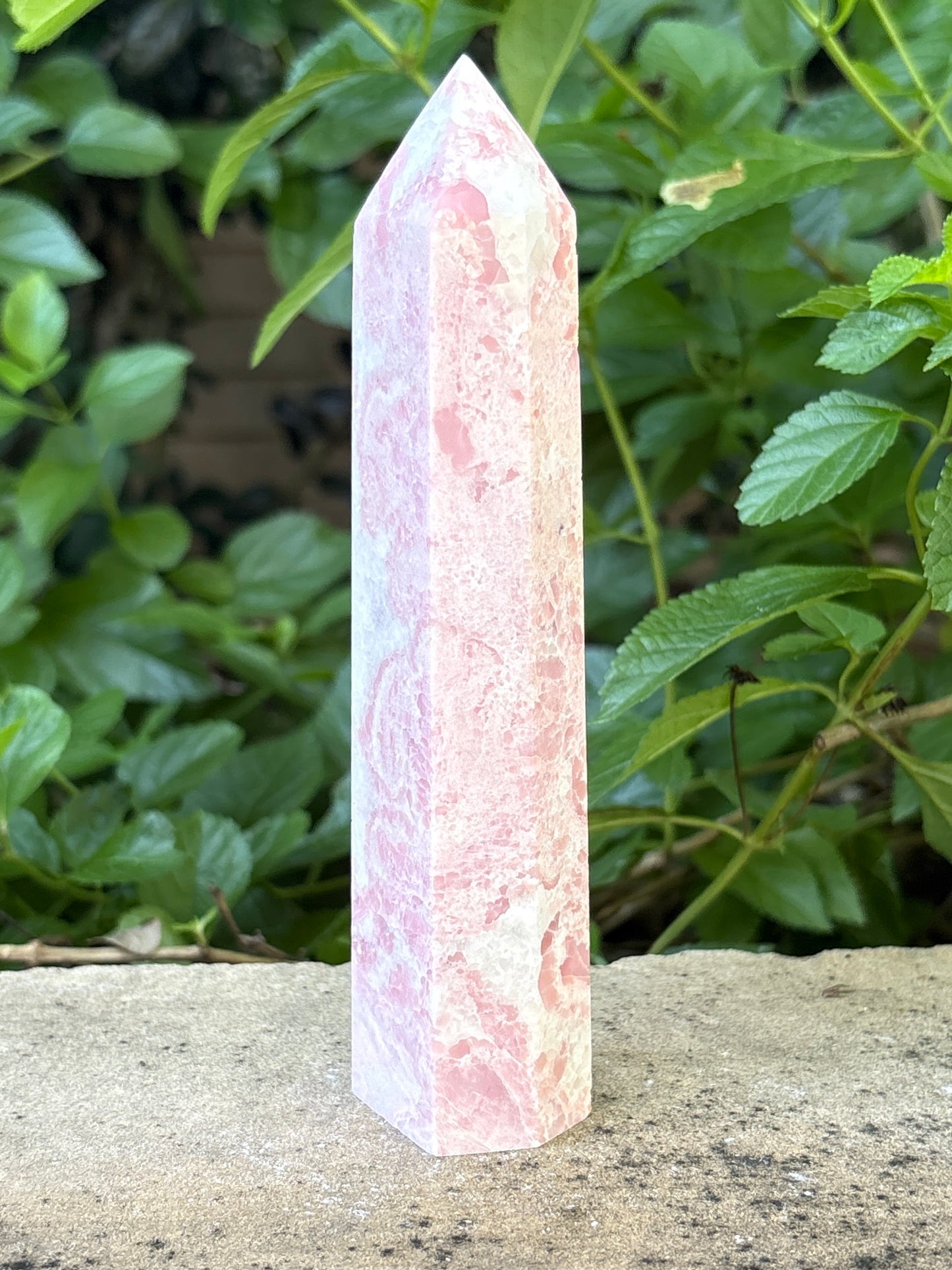6.25" PINK OPAL TOWER - Nurturing • Self-Acceptance • Harmony