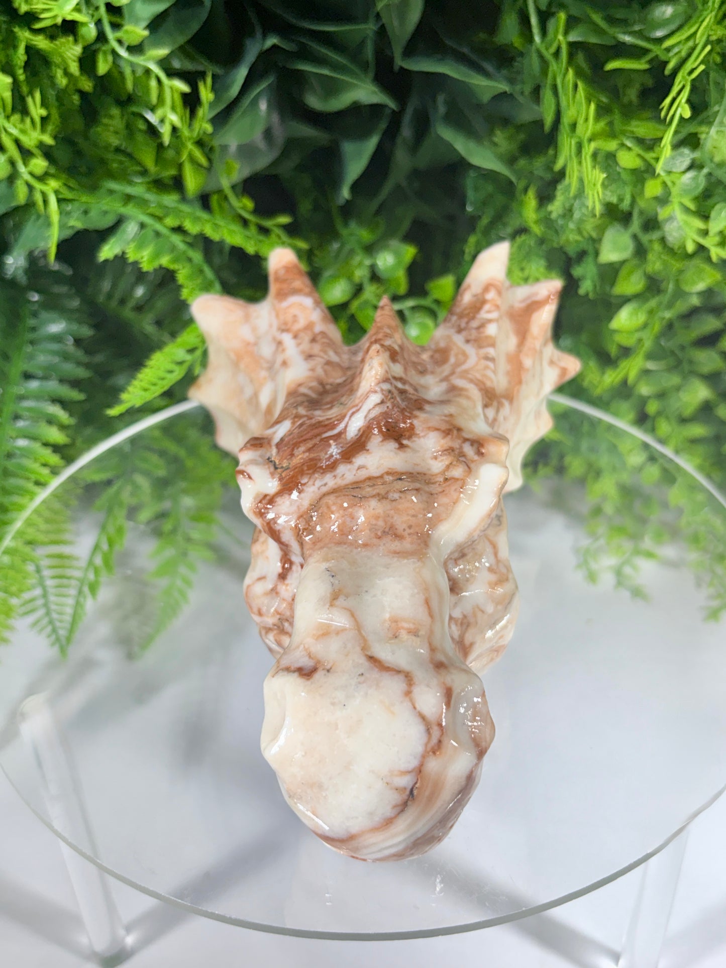 Carved Calcite Dragon Head -Confidence • Joy • Empowered Energy