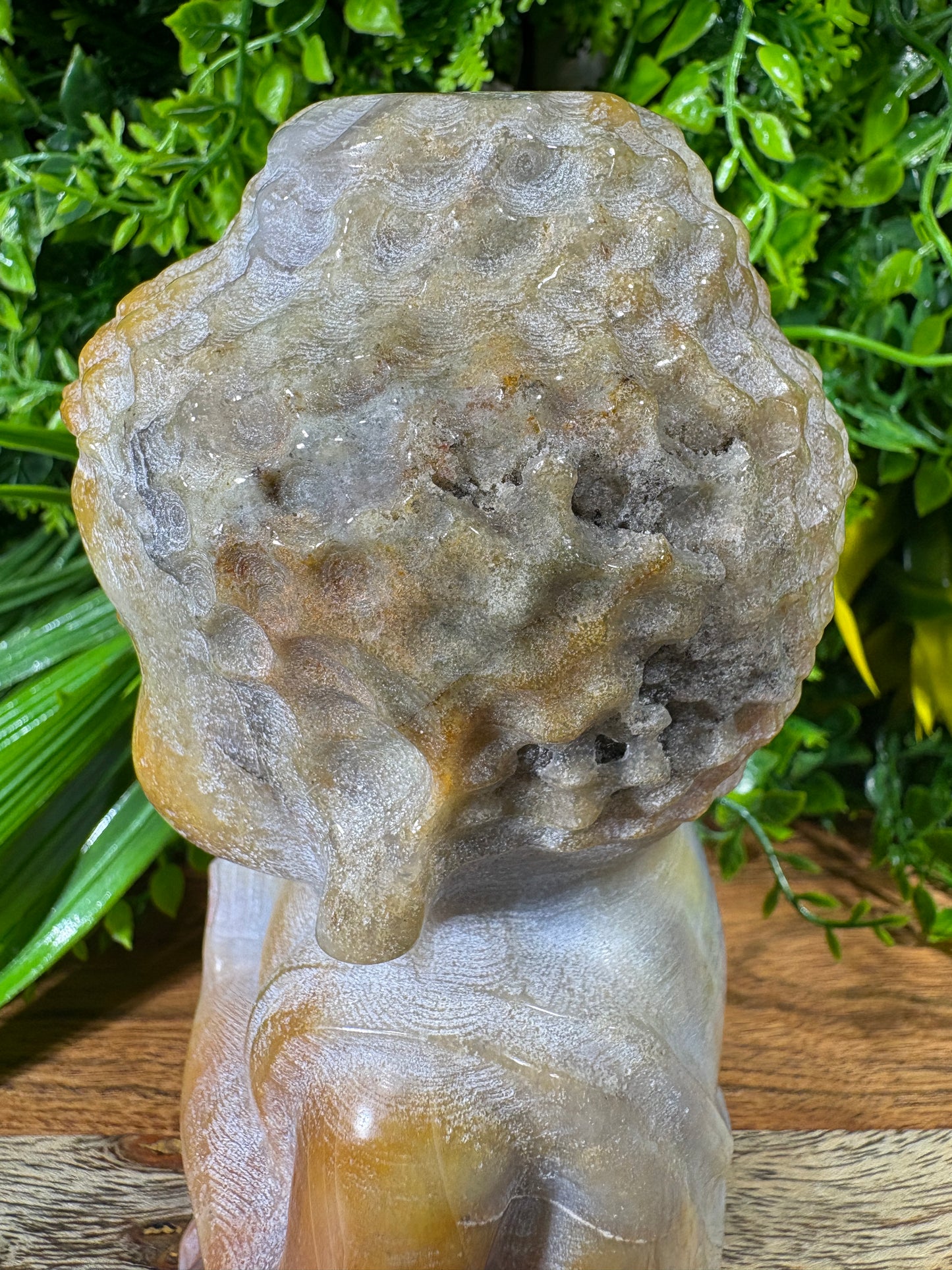 Multicolor Banded Agate Buddha - Grounding • Balance • Inner Peace