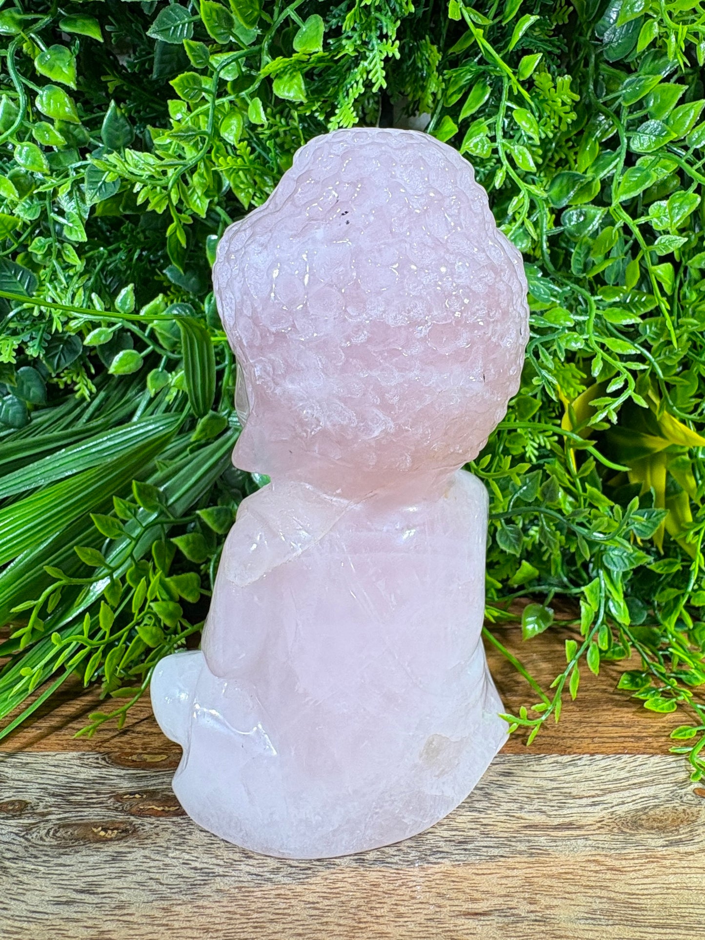 Rose Quartz Baby Buddha | Gentle Protection • Heart Balance • Soft Strength