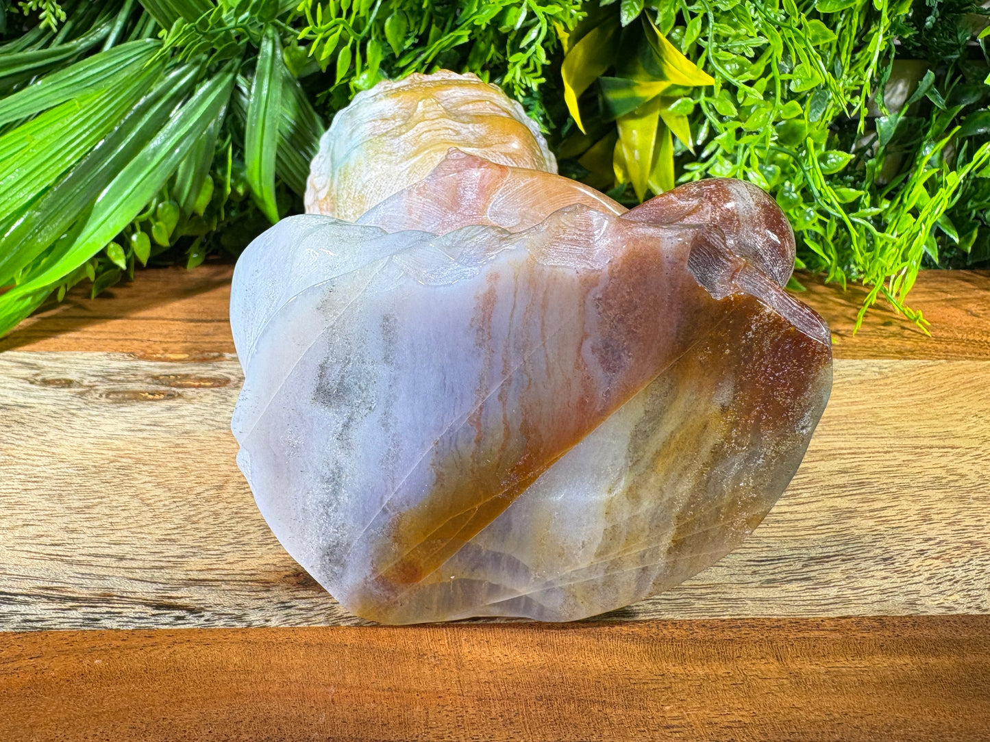 Multicolor Banded Agate Buddha - Grounding • Balance • Inner Peace