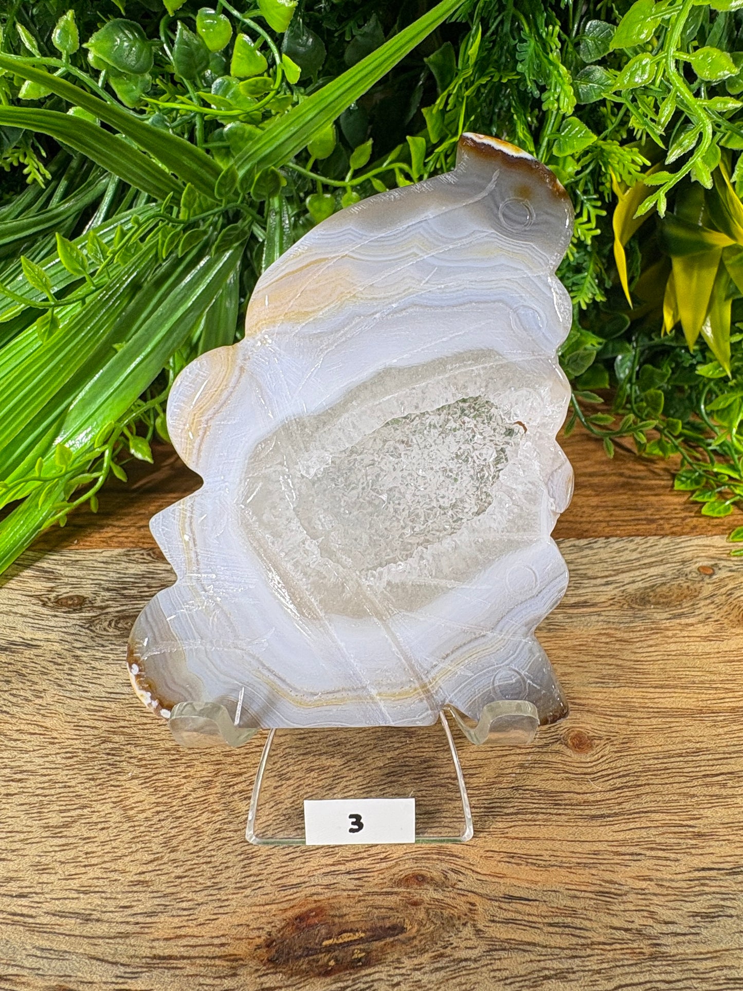 Agate Fairy Carvings with Natural Druzy - Magic • Balance • Grounding