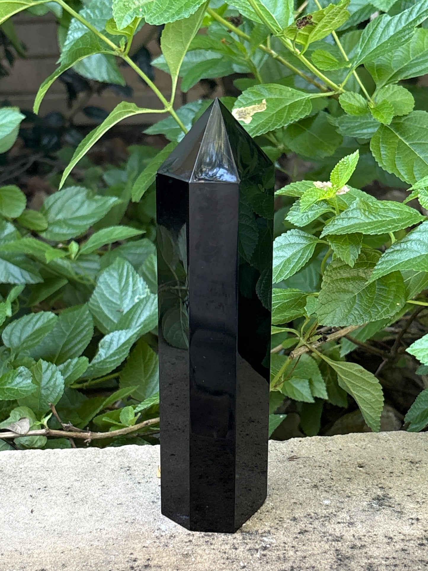 Black Obsidian Tower 1.1 lbs. – Protection • Cord Cutting • Grounded Strength