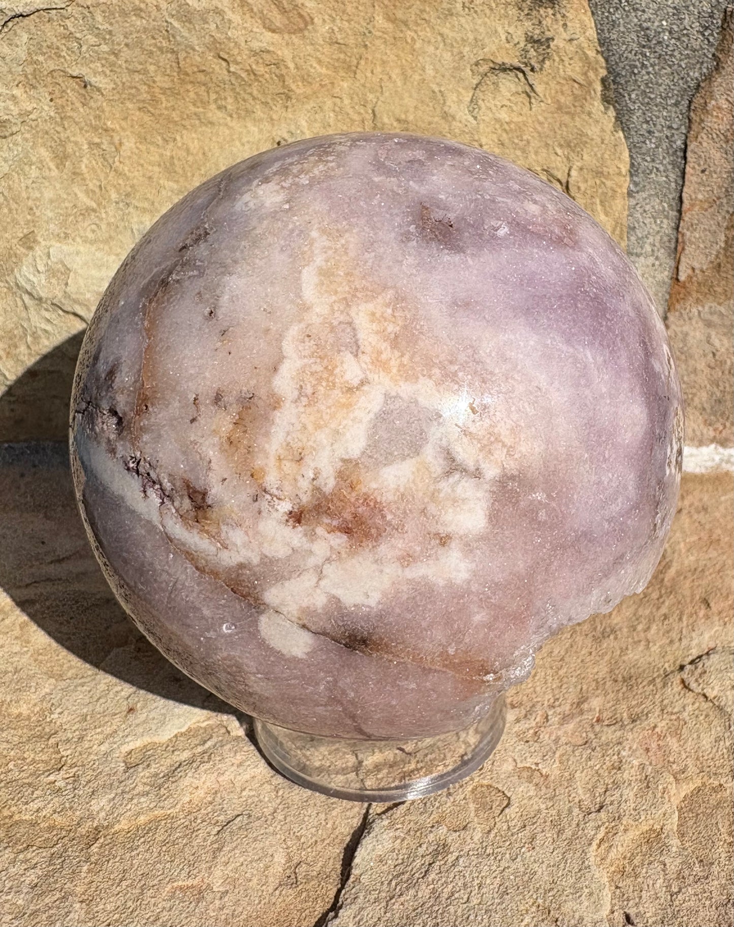 🌸✨ Pink Amethyst Druzy Sphere with Natural Matrix Earthborn Beauty | Raw Truth | Heart-Centered Calm