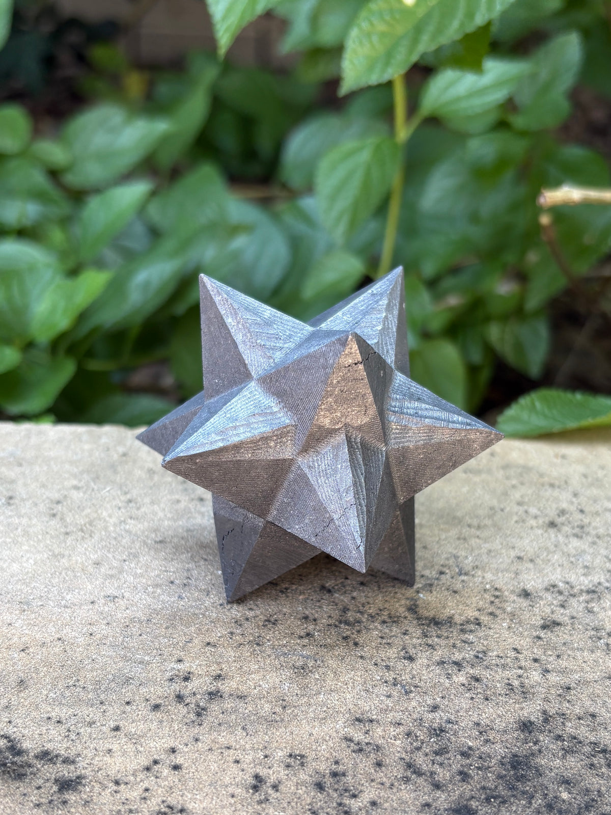 Shungite Geometric Star | Grounding • Protection • Energetic Clearing