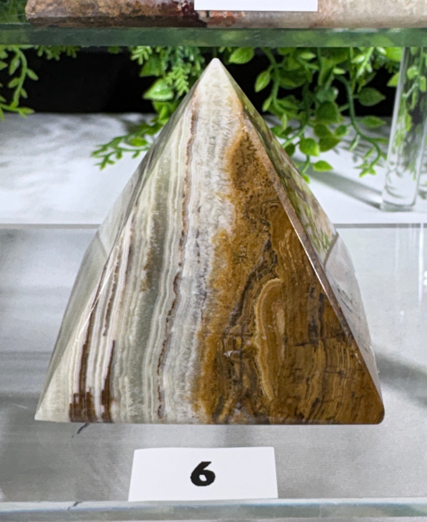 Green Onyx Pyramids Grounding • Confidence • Balance