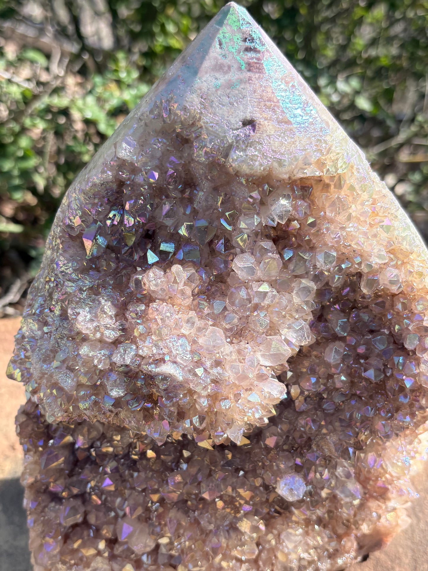 ✨ Aura Quartz Raw Crystal Cathedral Tower – Radiance • Amplification • Cosmic Spark
