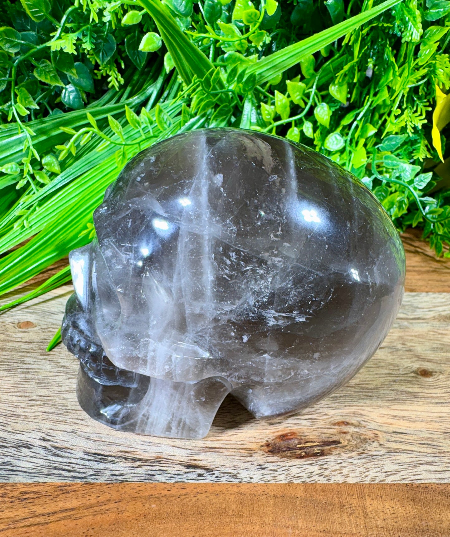Smoky Quartz Skull - Grounding • Protection • Release