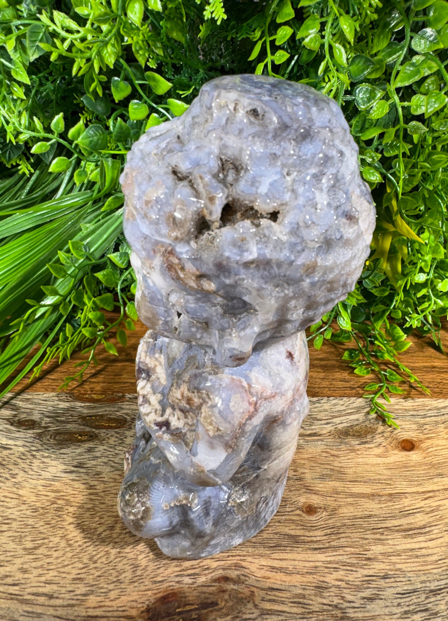 Blue Agate Buddha Guardian – Caverned Calm & Ancient Stillness  Peace | Patience | Deep Soul Grounding