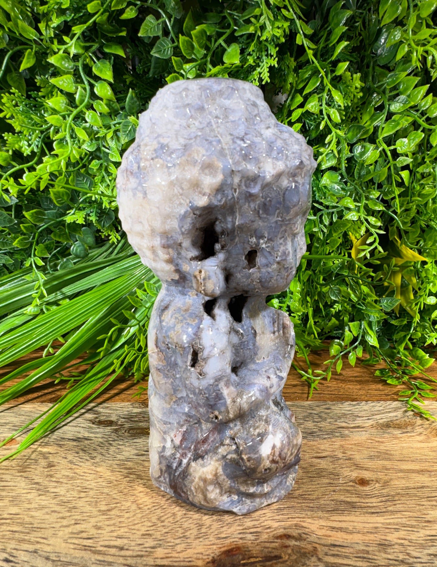Blue Agate Buddha Guardian – Caverned Calm & Ancient Stillness  Peace | Patience | Deep Soul Grounding