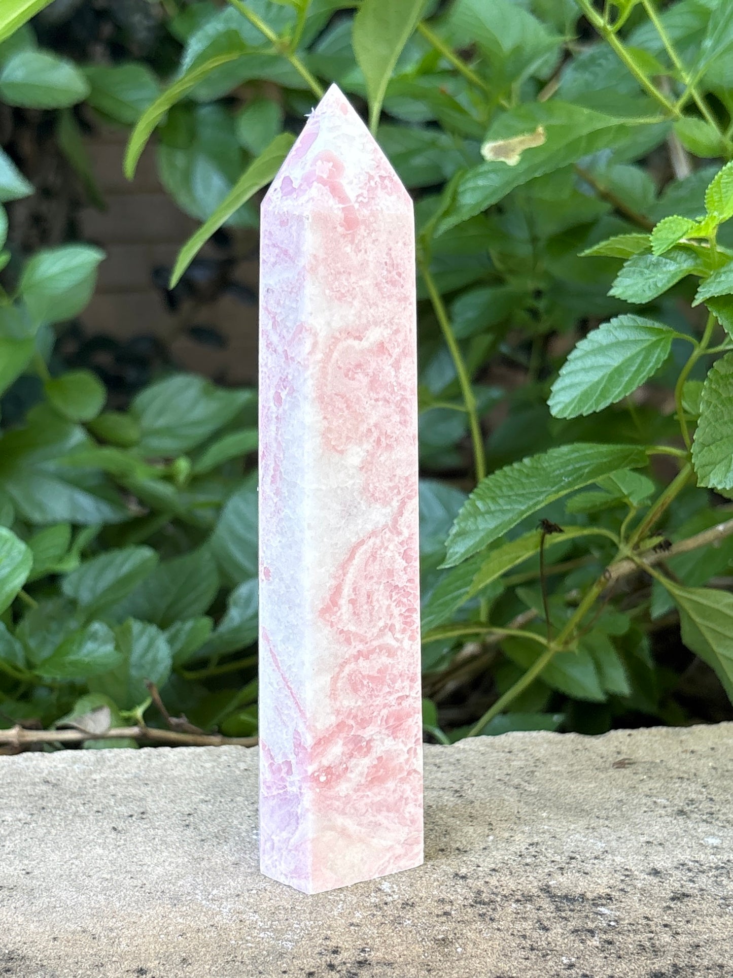 6.25" PINK OPAL TOWER - Nurturing • Self-Acceptance • Harmony
