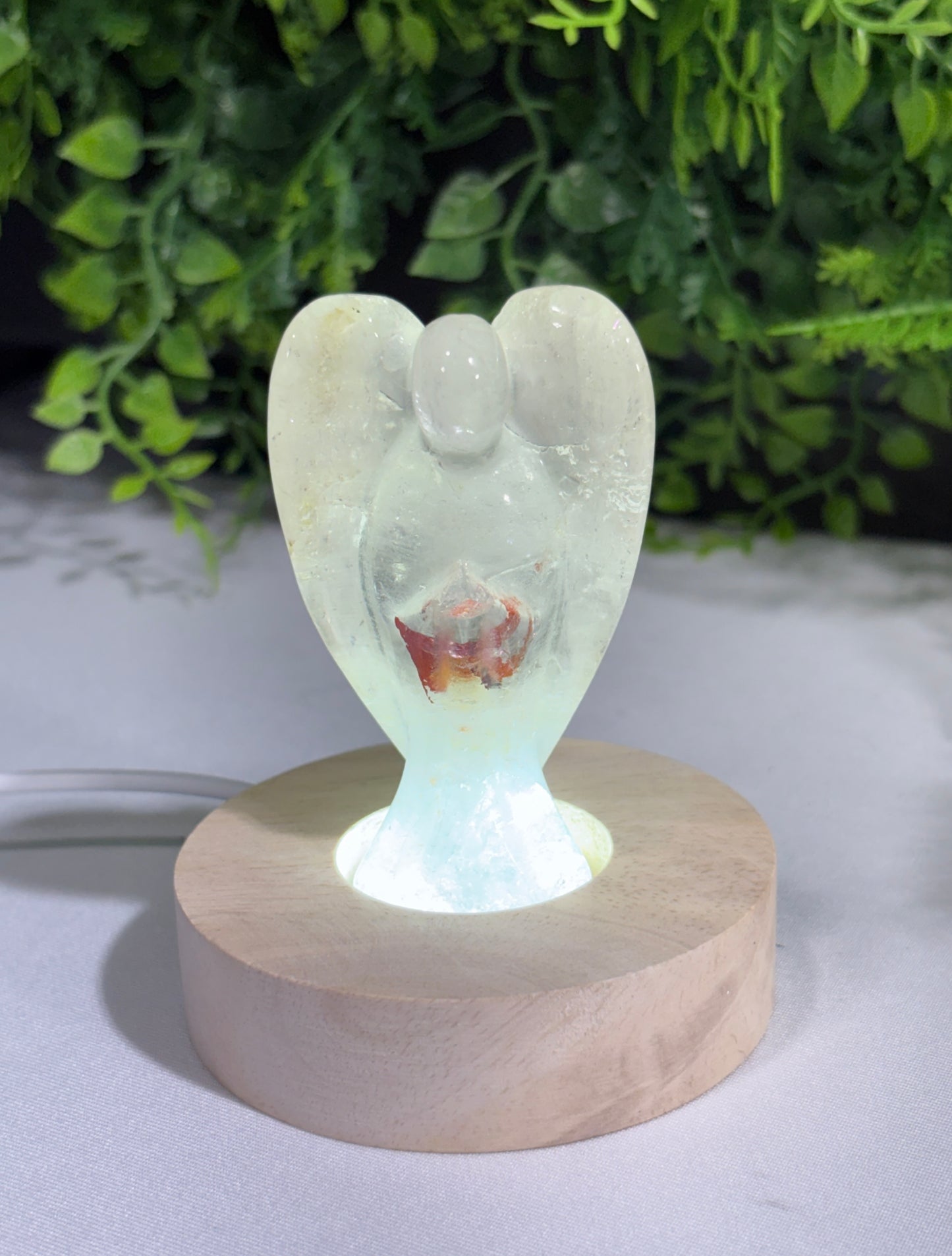 Crystal Angel Carvings | Garden Quartz, Amethyst, Strawberry Quartz, Aventurine & UV Reactive Yooperlite Angels - Guidance • Peace • Positive Energy