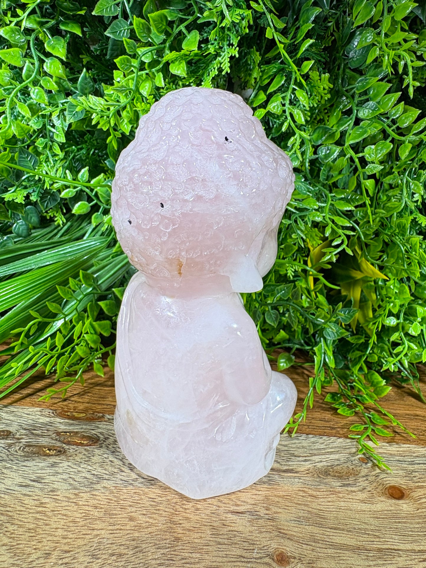 Rose Quartz Baby Buddha | Gentle Protection • Heart Balance • Soft Strength