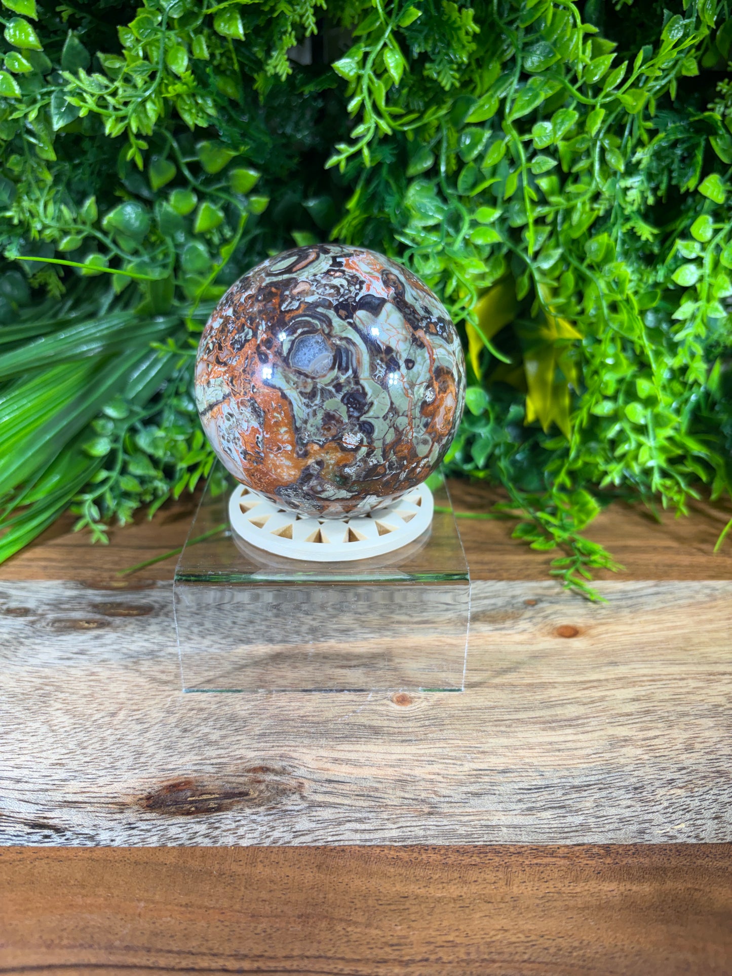 Money Agate Sphere -  Abundance • Prosperity • Growth