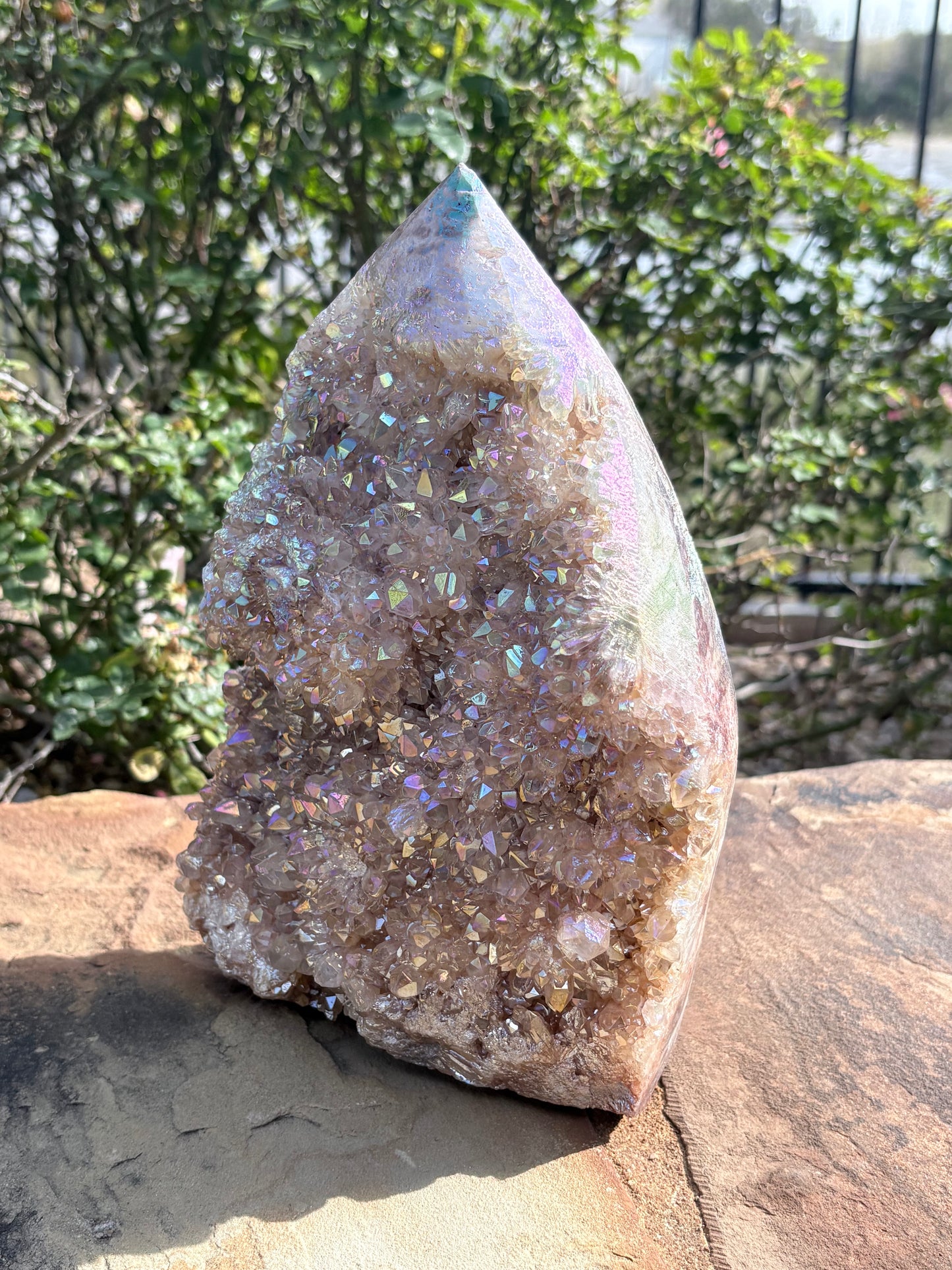 ✨ Aura Quartz Raw Crystal Cathedral Tower – Radiance • Amplification • Cosmic Spark