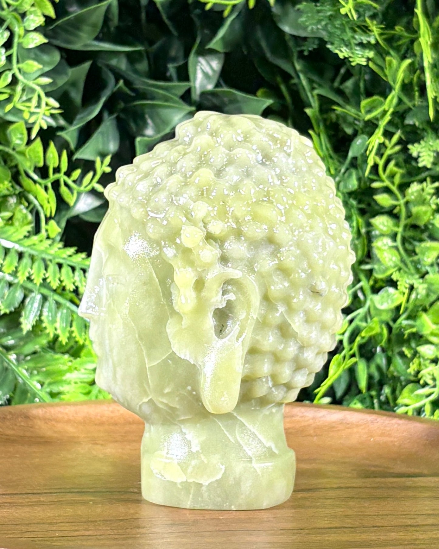Serpentine Buddha Head Grounding • Inner Peace • Spiritual Growth