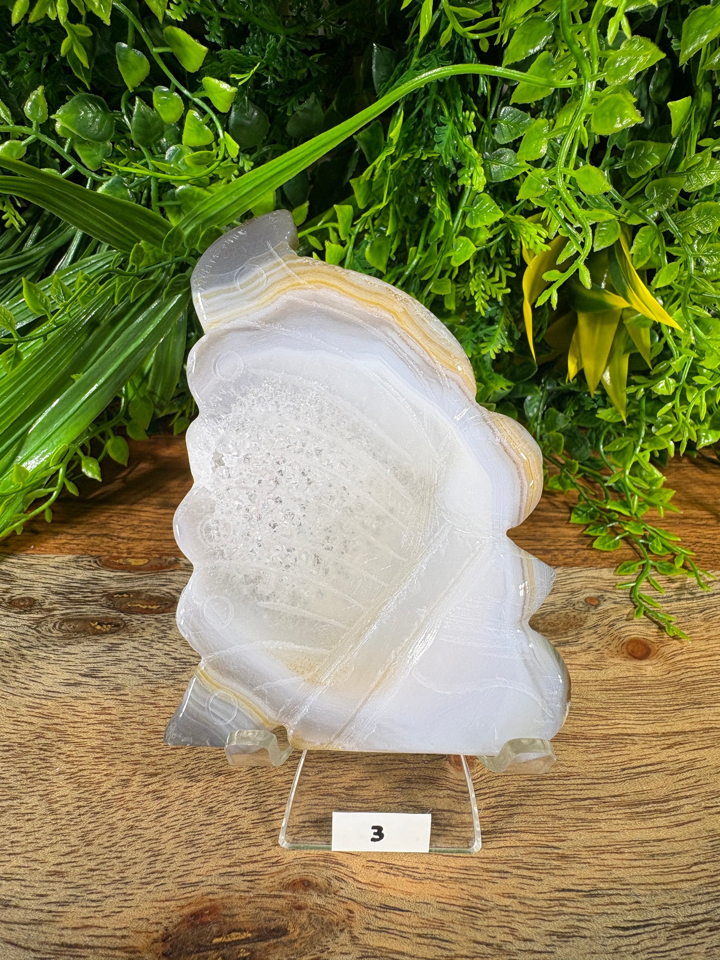 Agate Fairy Carvings with Natural Druzy - Magic • Balance • Grounding