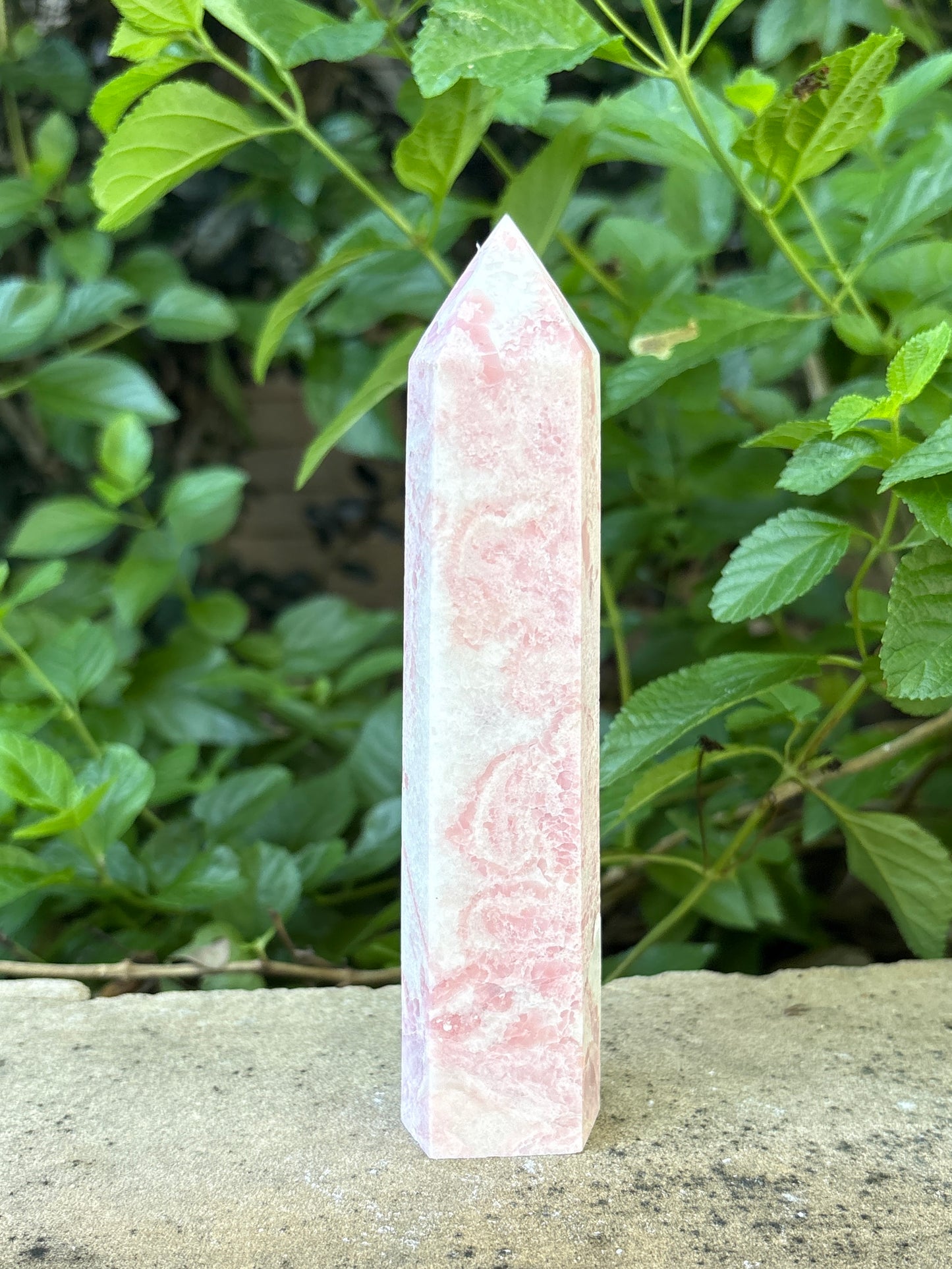 6.25" PINK OPAL TOWER - Nurturing • Self-Acceptance • Harmony