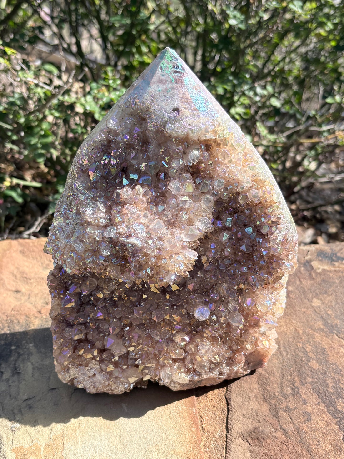 ✨ Aura Quartz Raw Crystal Cathedral Tower – Radiance • Amplification • Cosmic Spark
